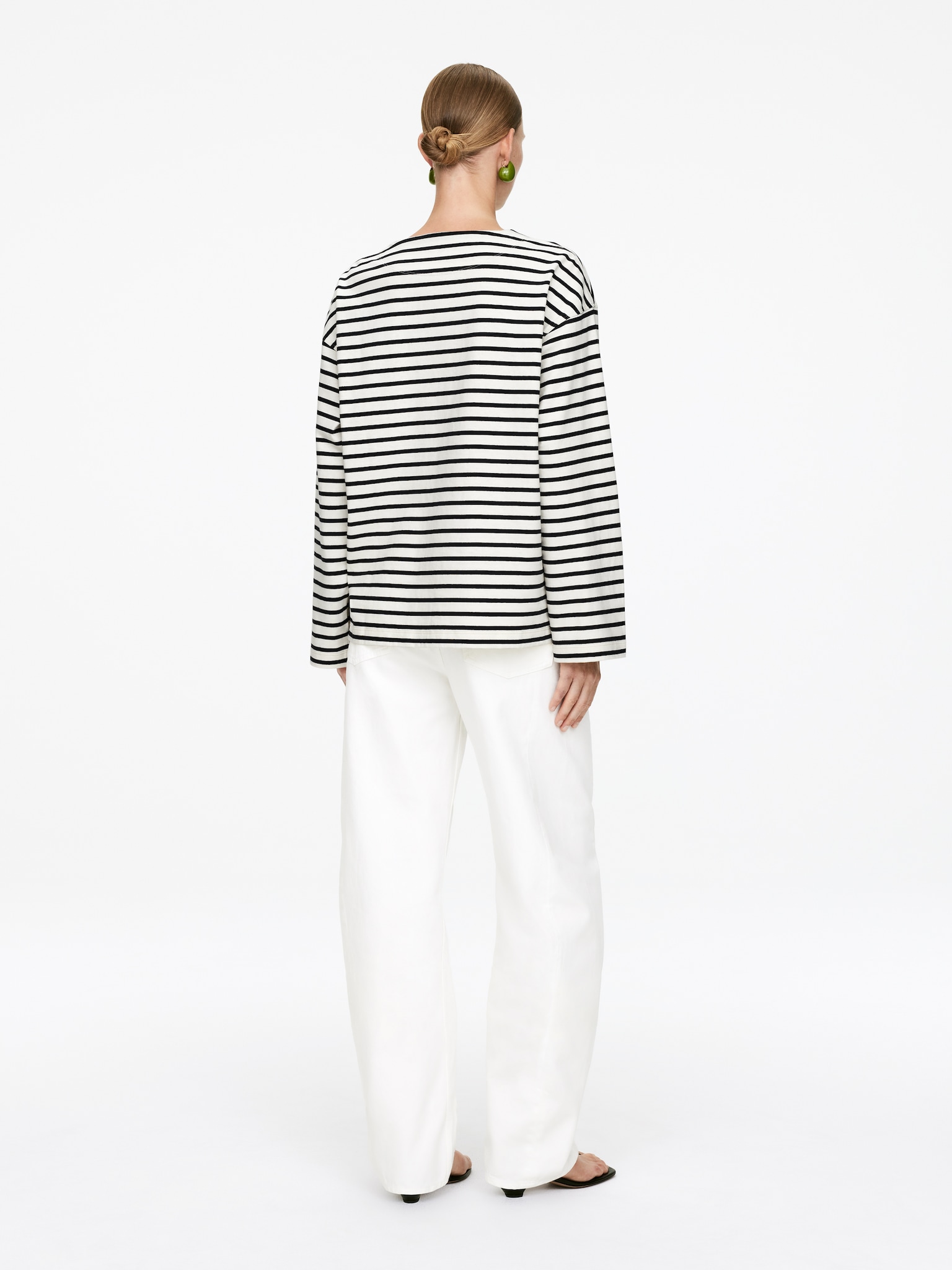 Long-Sleeve T-Shirt - Dark Blue/Off White - 6
