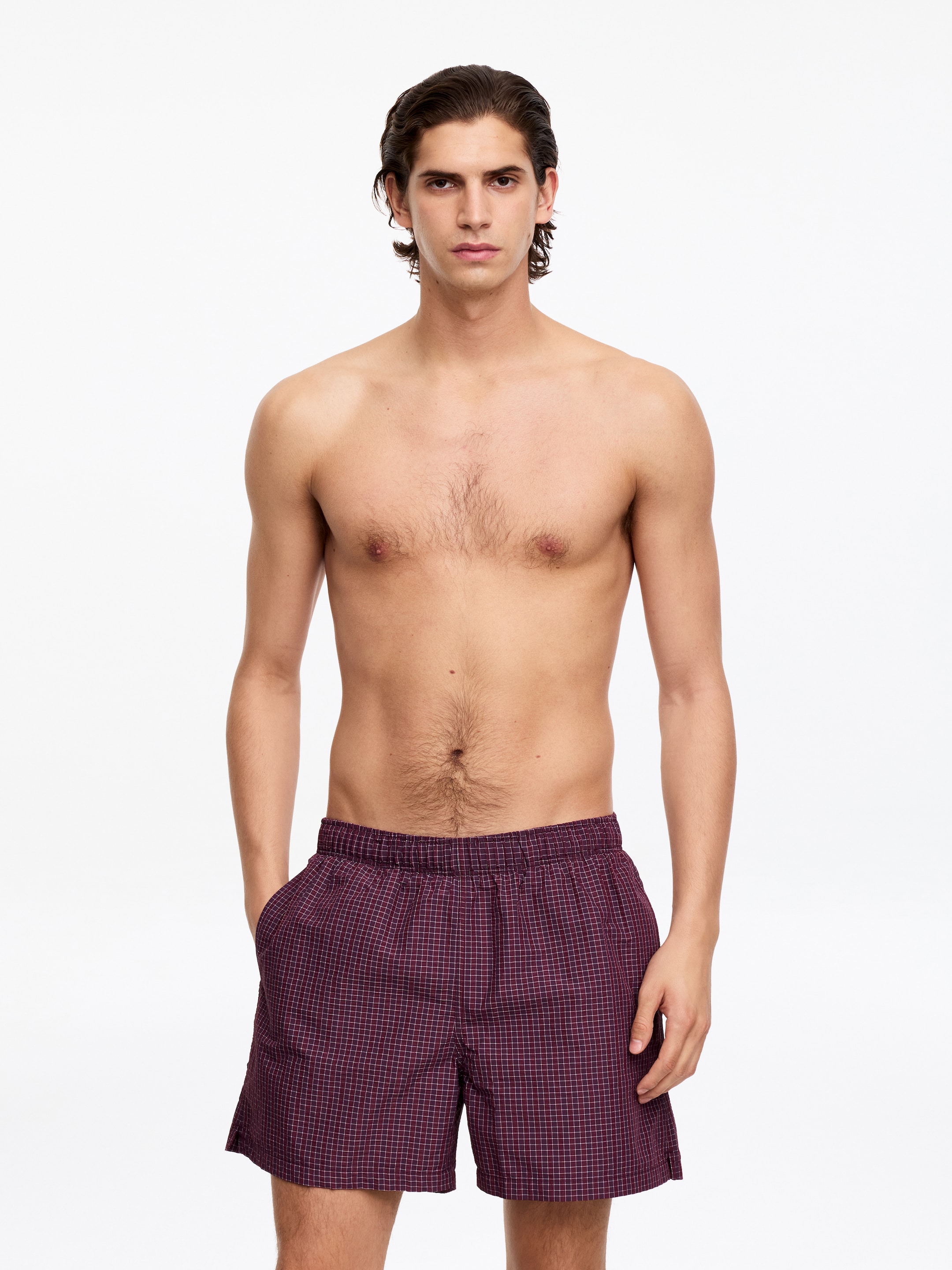 Short de bain imprimé - Violet/Carreaux - Homme - StillMedia/Lookbook - 6