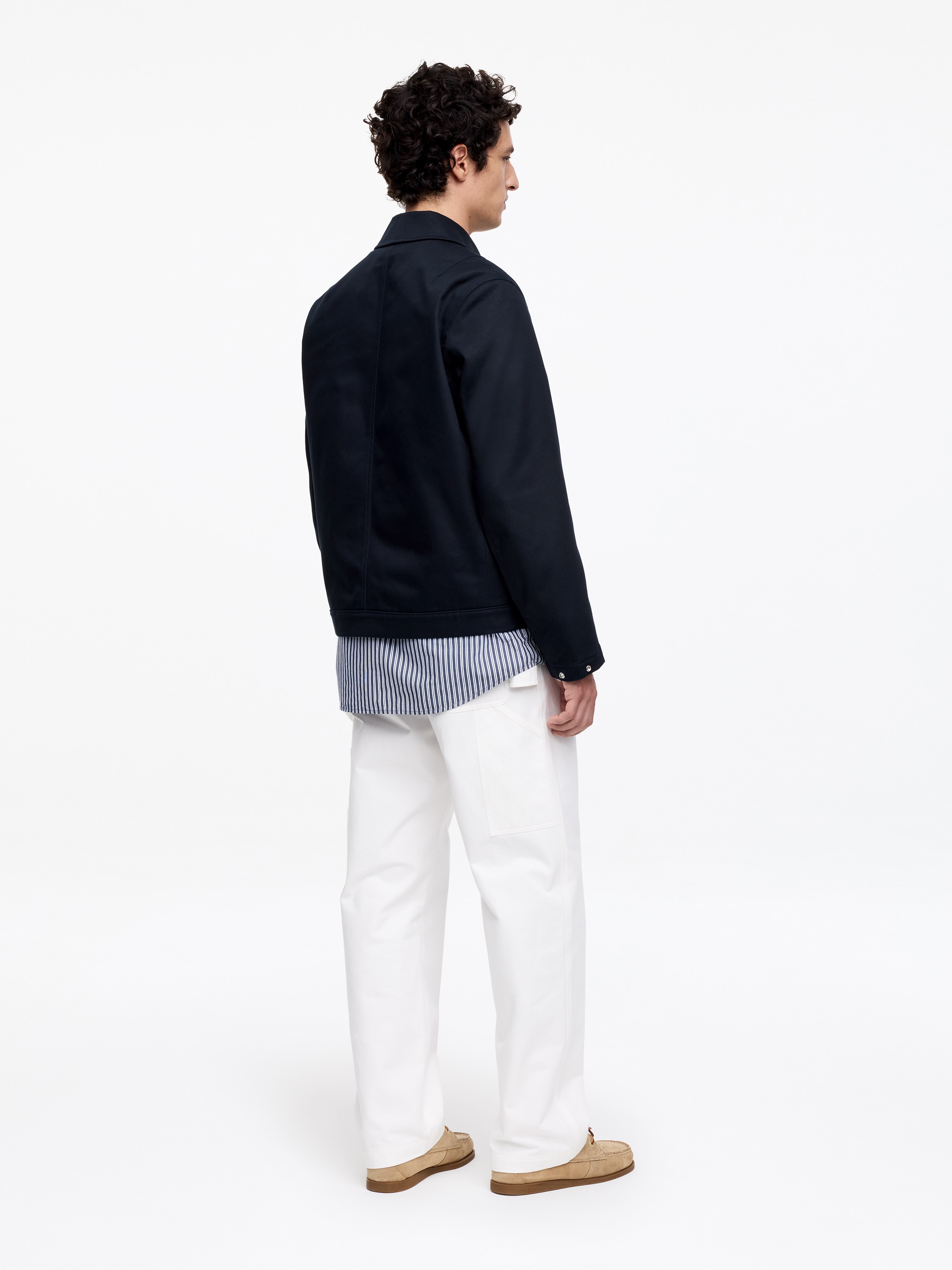 Drizzler Cotton Jacket – Dark Blue – Men – ARKET NL