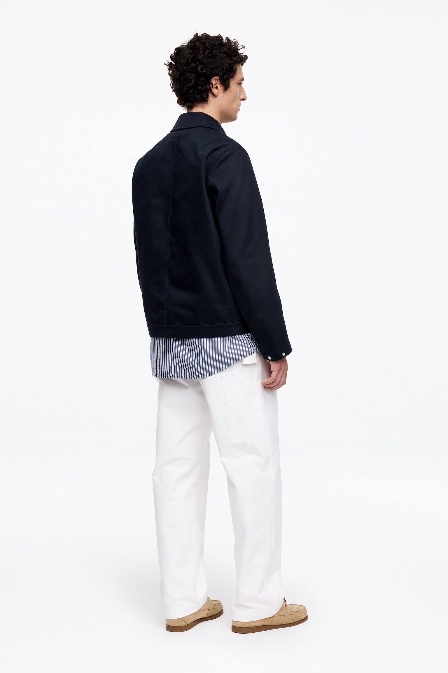 Bomullsjacka - Mörkblå/Brun - 6