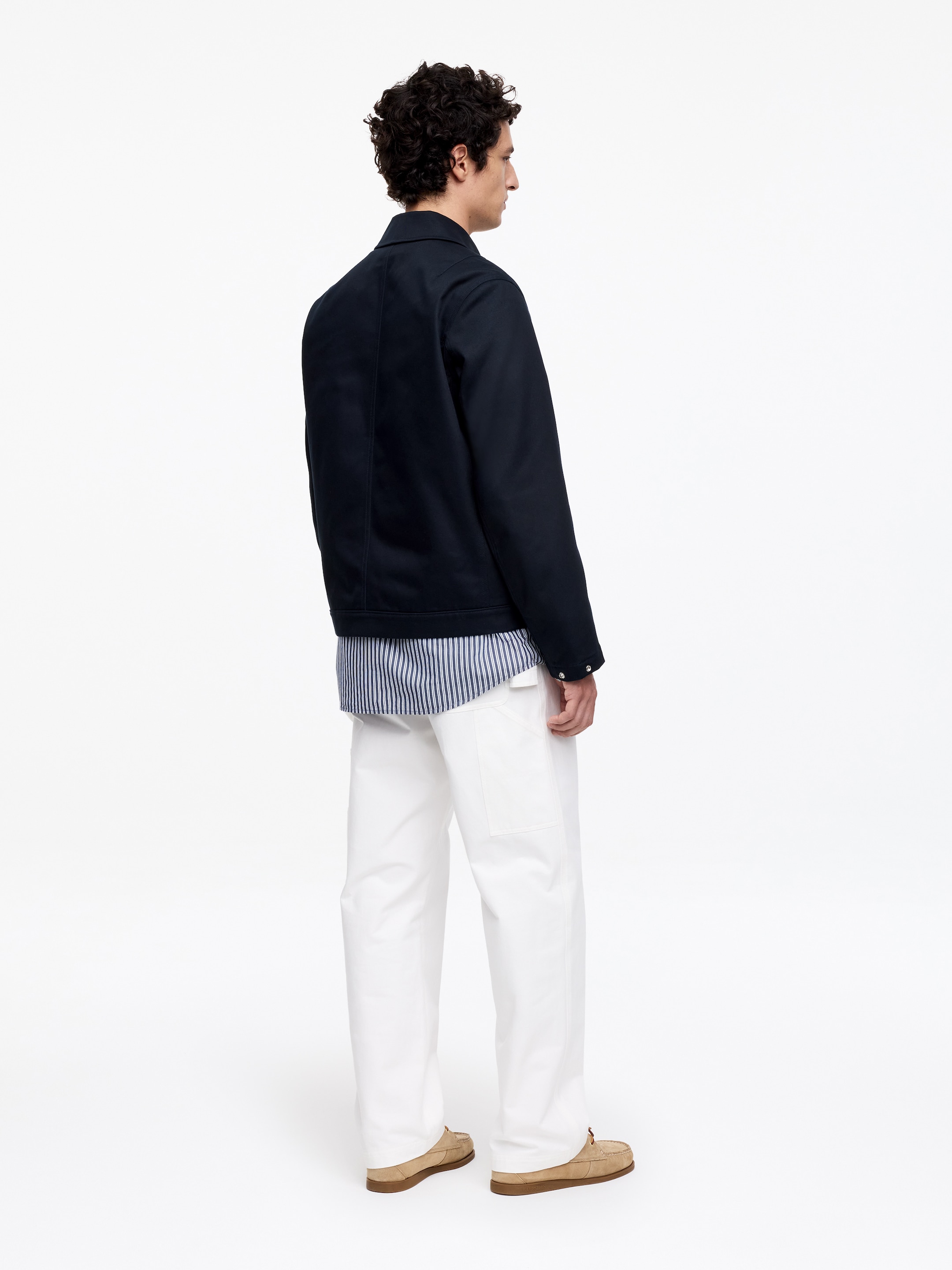 Harrington-Jacke aus Baumwolle - Dunkelblau - Regular Fit - Men - StillMedia/Lookbook - 3