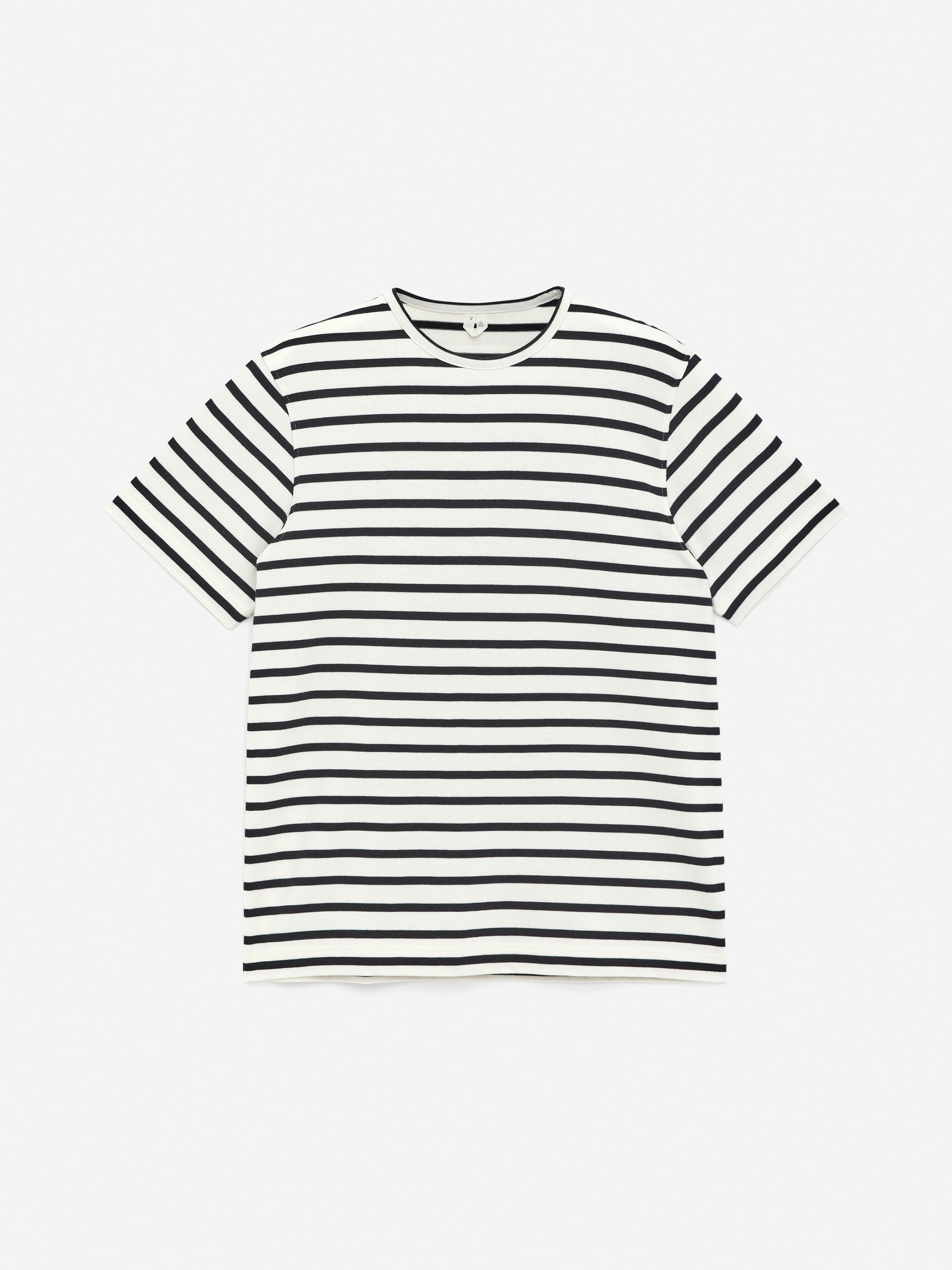 T-shirt in cotone - Bianco sporco/Blu