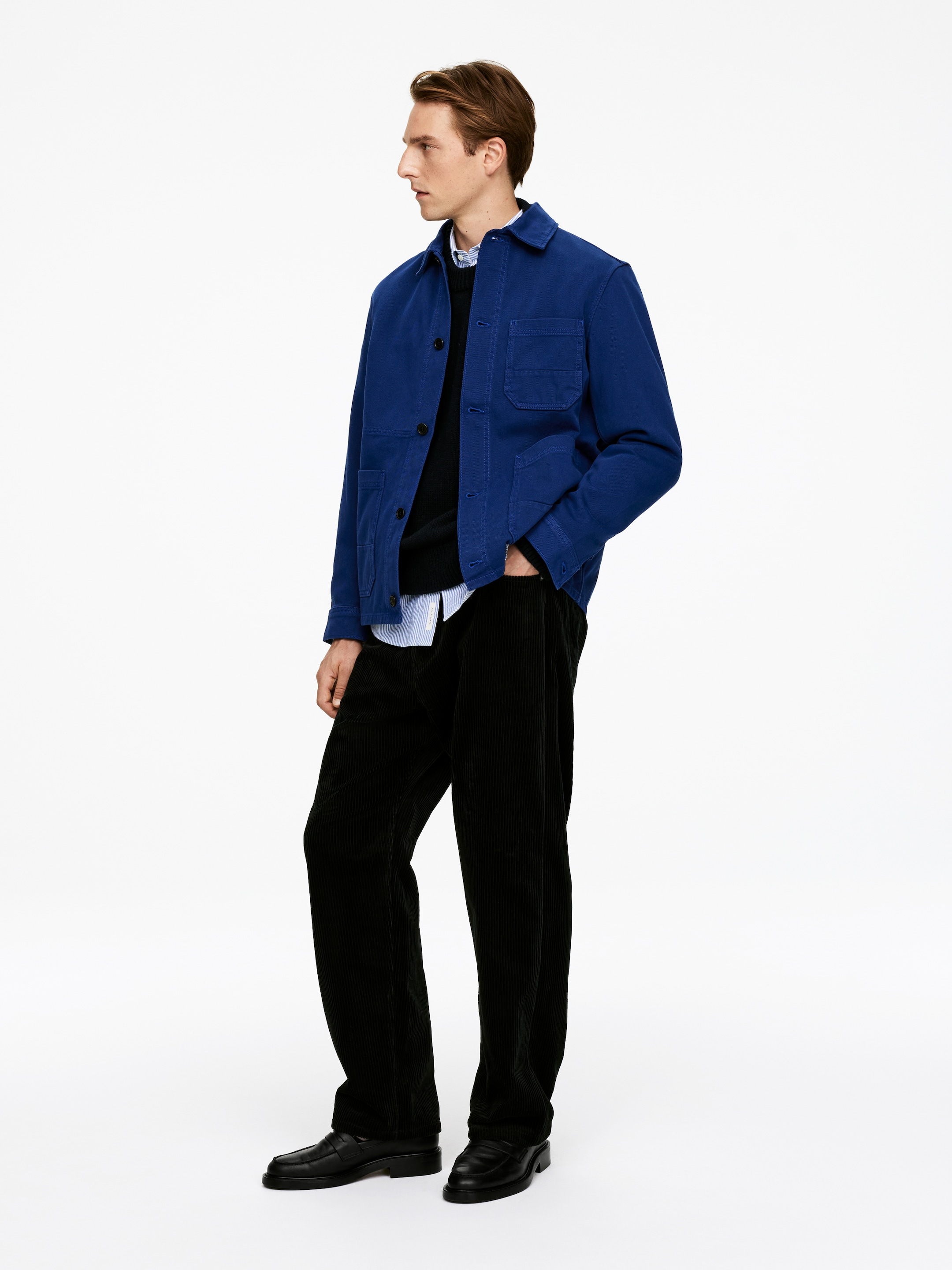Vis større bilde: Overfarget twill overskjorte - Klein Blå - HERRE | H&M NO 3