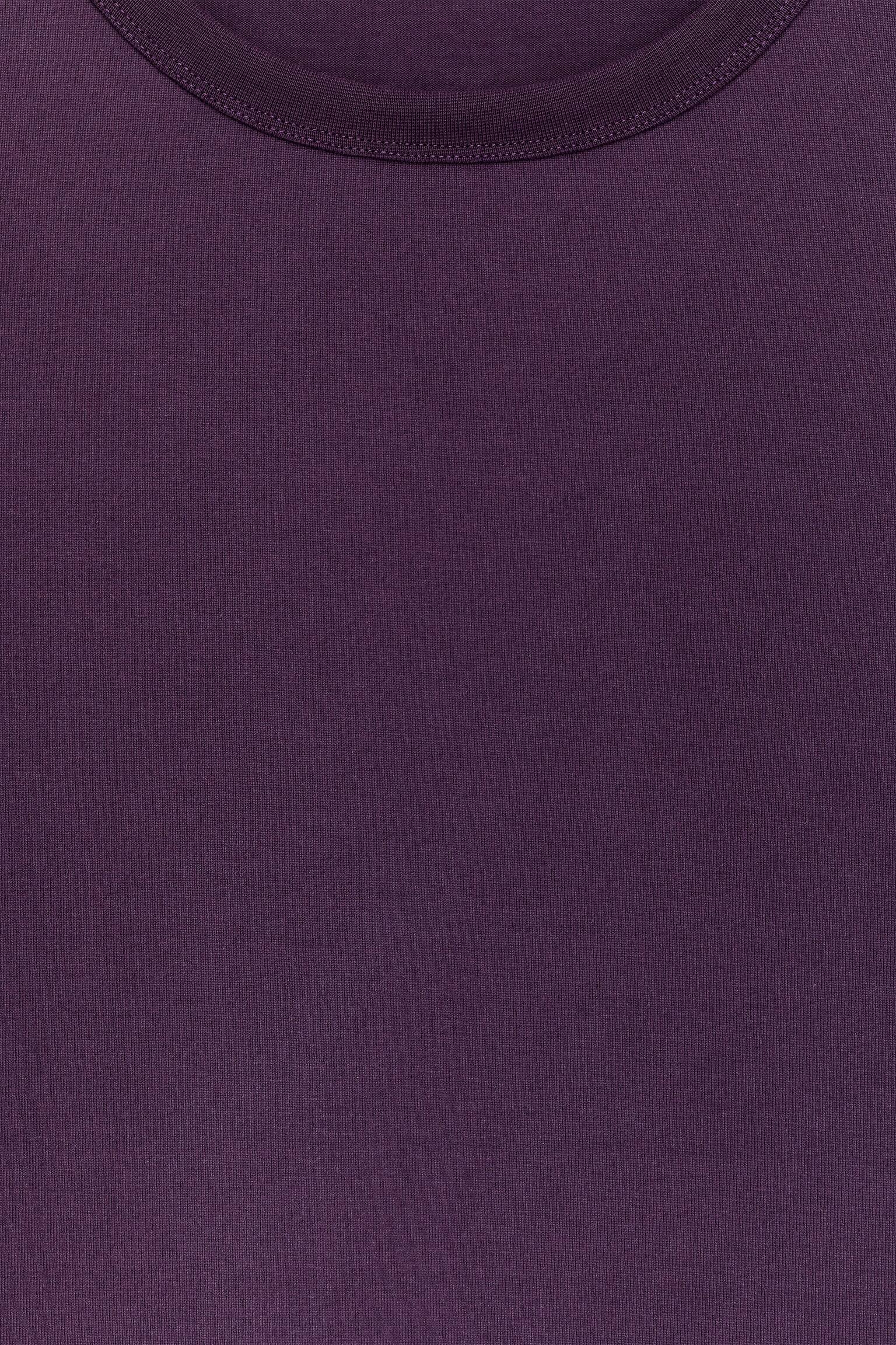 Oversize-T-Shirt, 270 g/m² - Dunkellila/Grün/Schwarz/Dunkelblau/Hafer/Dunkelgrün/Weinrot - 2