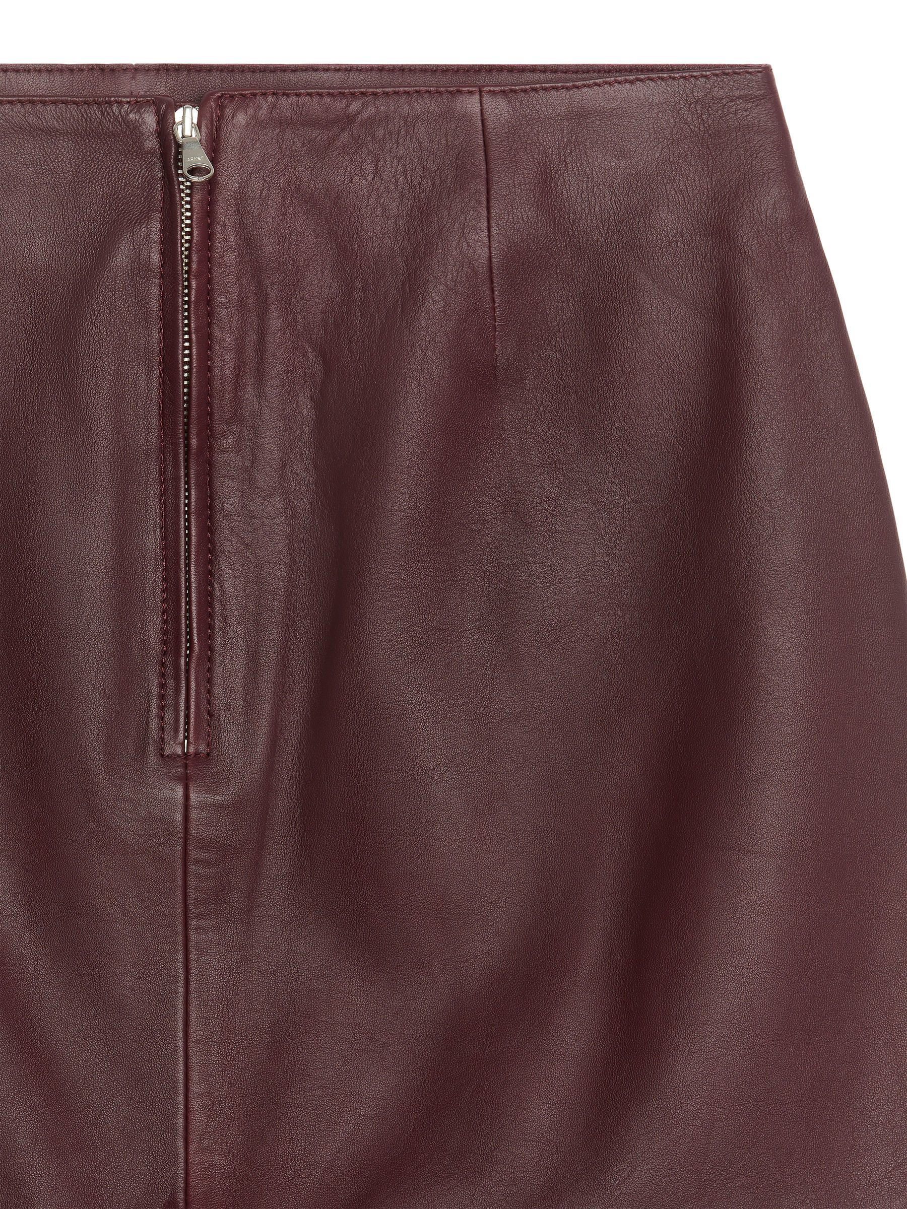 Minirock aus Leder - Dunkelrot - Regular Fit - Women - StillMedia/DescriptiveDetail - 1