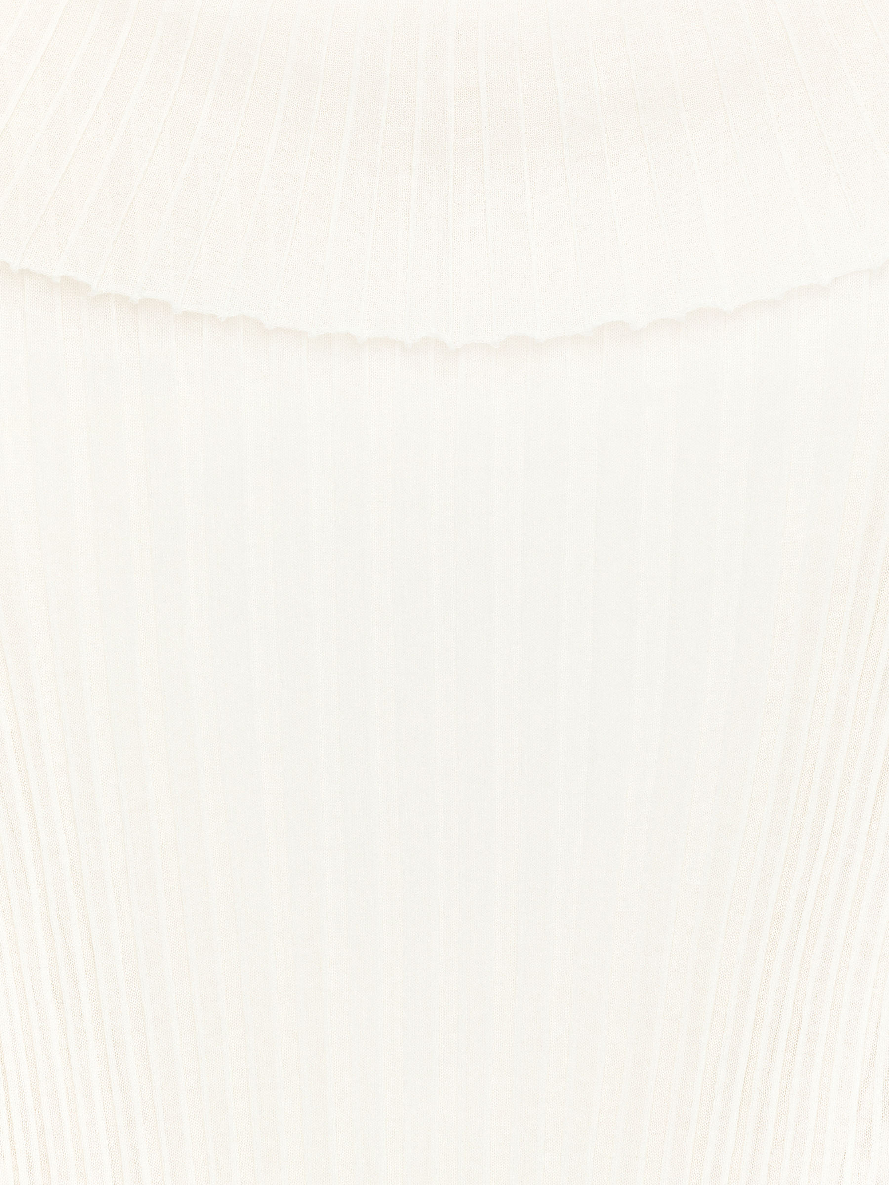 Rib Roll-Neck Top - Off White - Regular fit - Women - StillMedia/DescriptiveDetail - 7