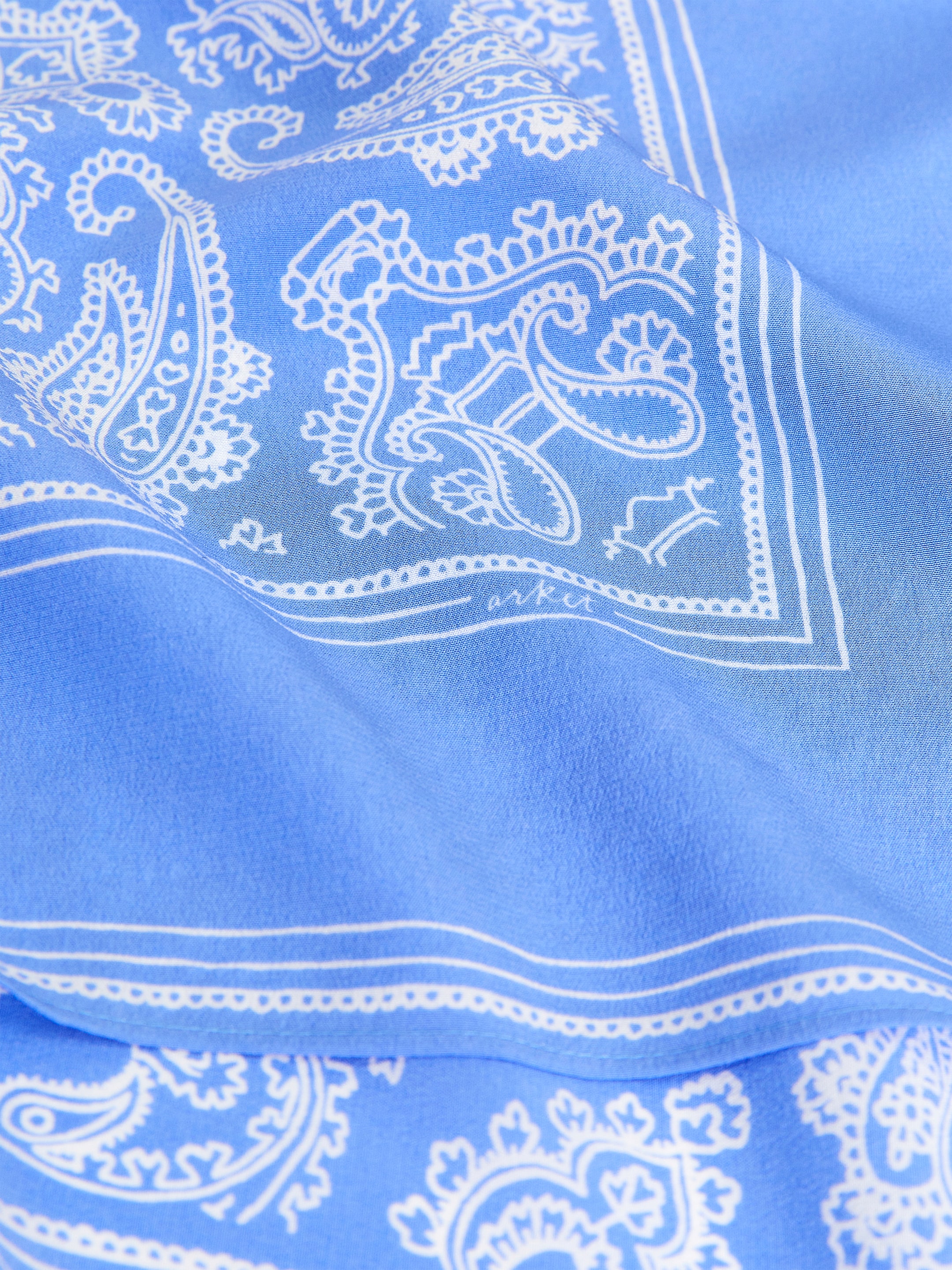 Bedrucktes Seidentuch - Weiß/Blau - Women - StillMedia/DescriptiveDetail - 1