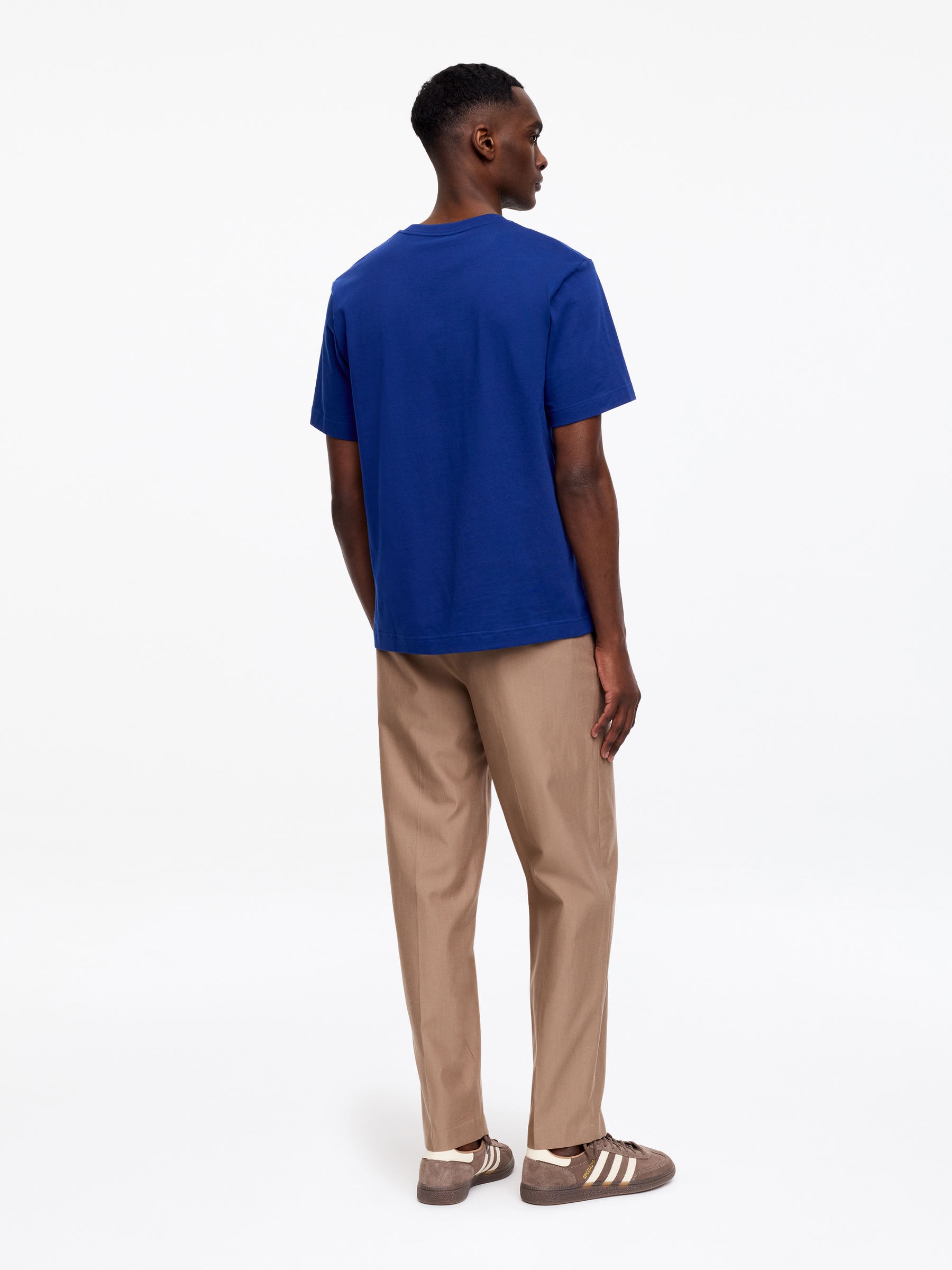 220 GSM Relaxed T-Shirt - Blue - Regular fit - Men - StillMedia/Lookbook - 3