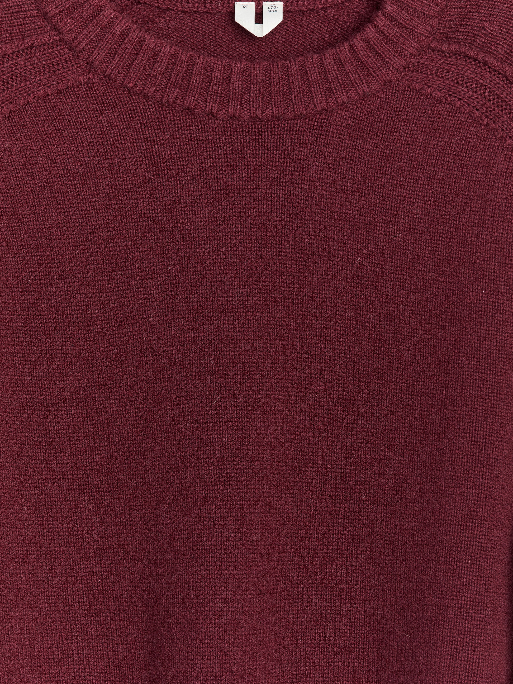 Zobacz większy obraz: Wełniany sweter - Ciemnoczerwony - ONA | H&M PL 2