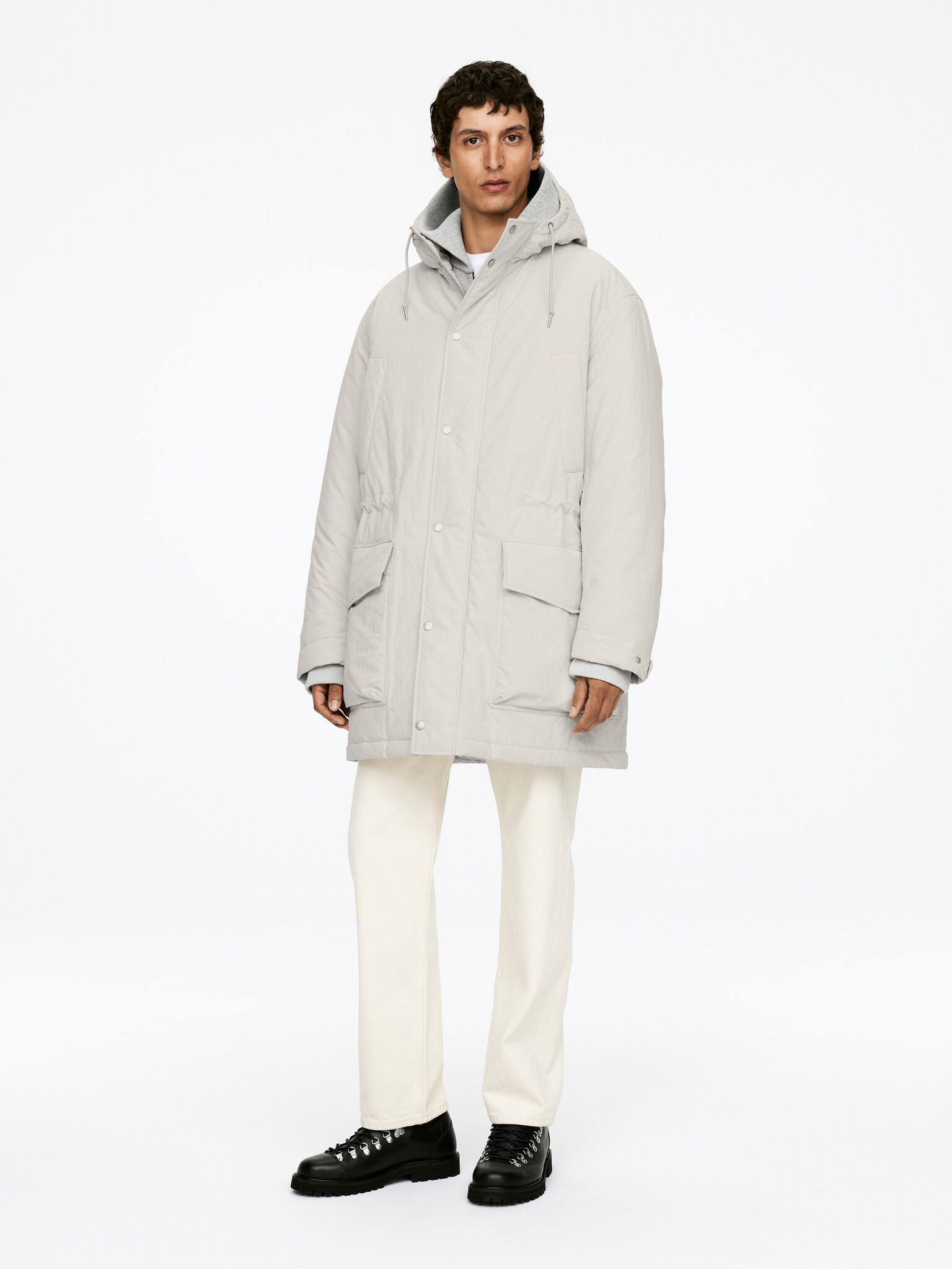 Parka matelassée - Taupe clair - 5