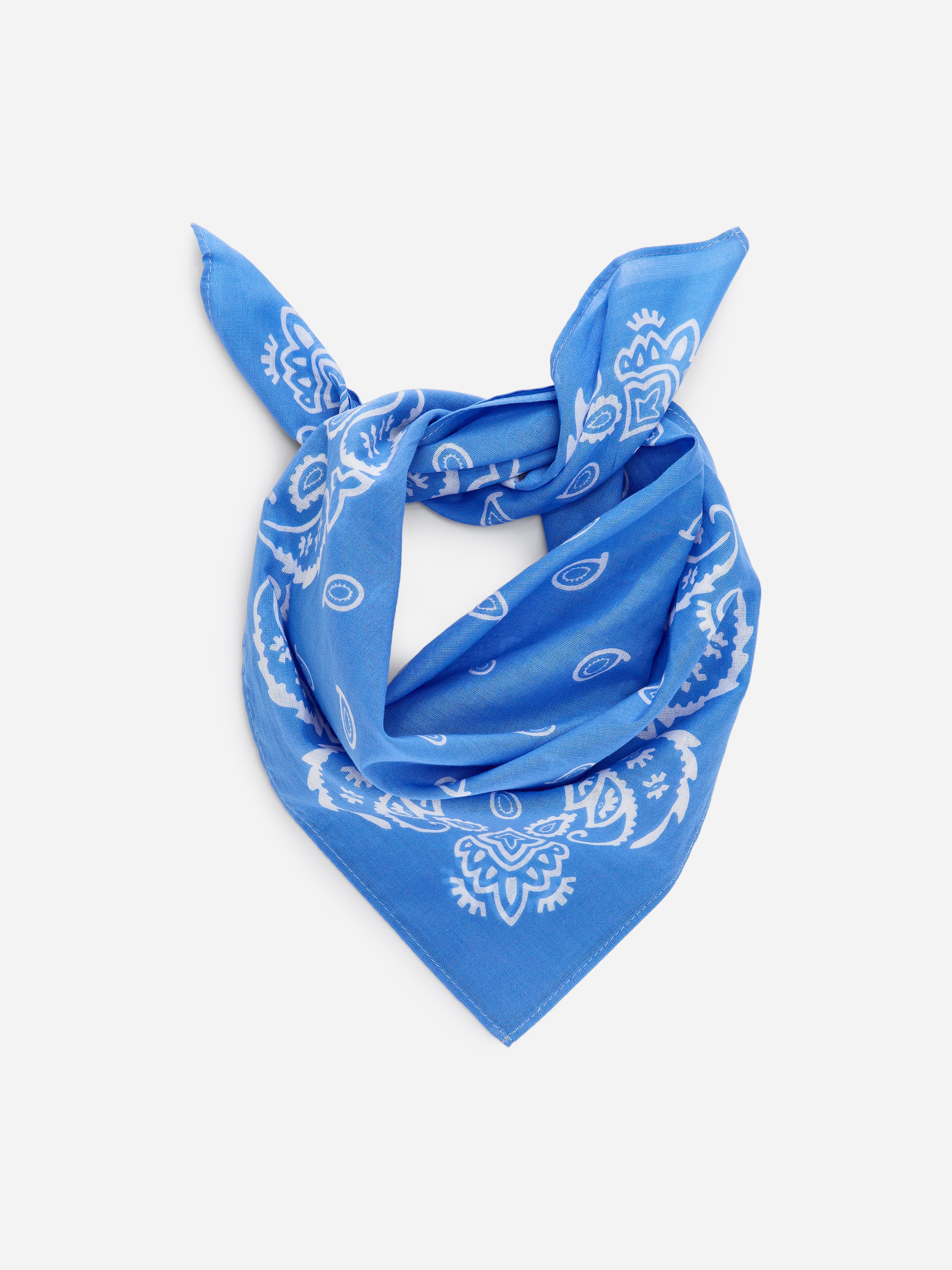 Scarf i bomull-#3B4EA3-17982