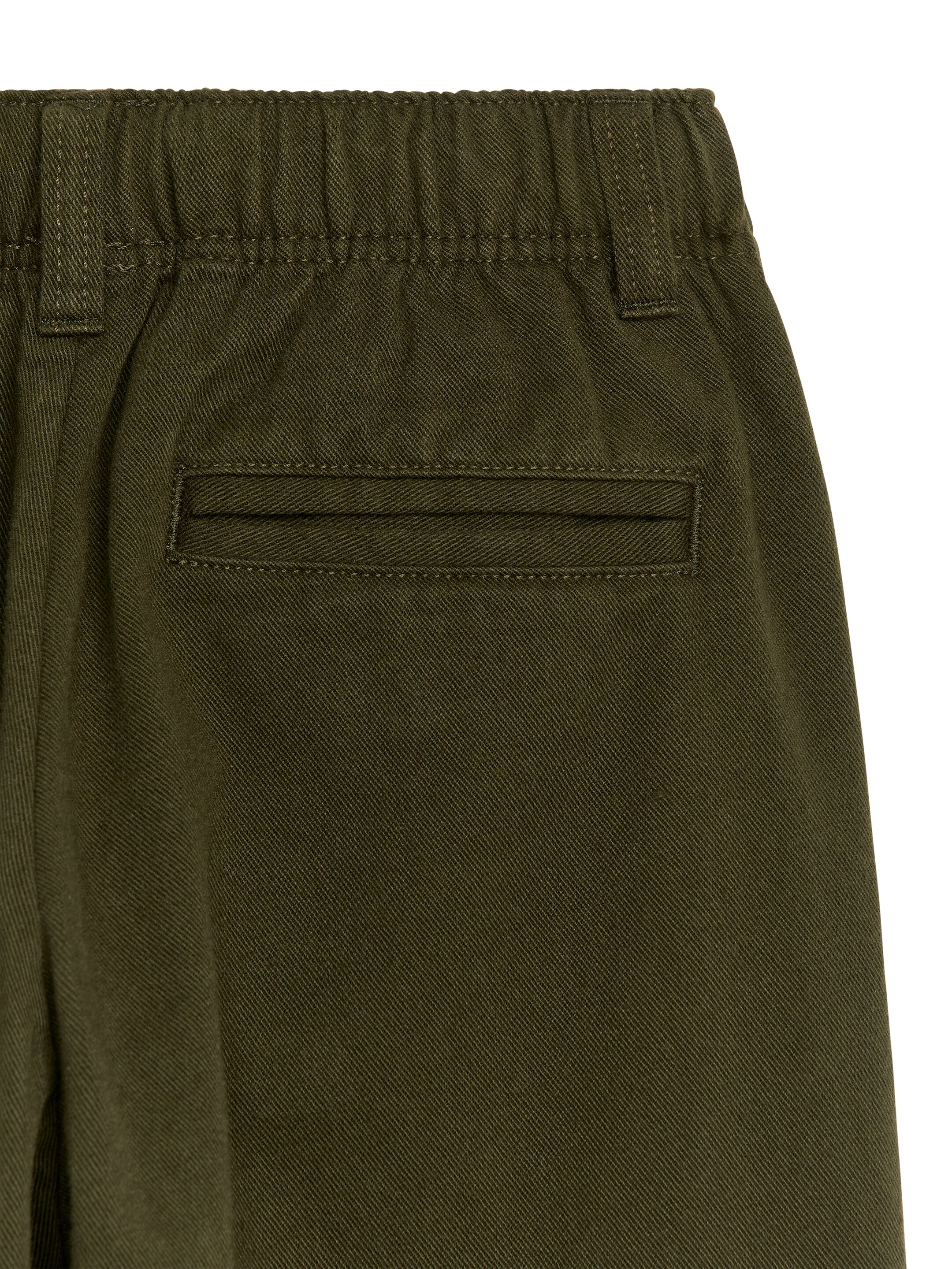 Tapered Cotton Chinos - Khaki Green - Regular fit - Children - StillMedia/DescriptiveDetail - 1