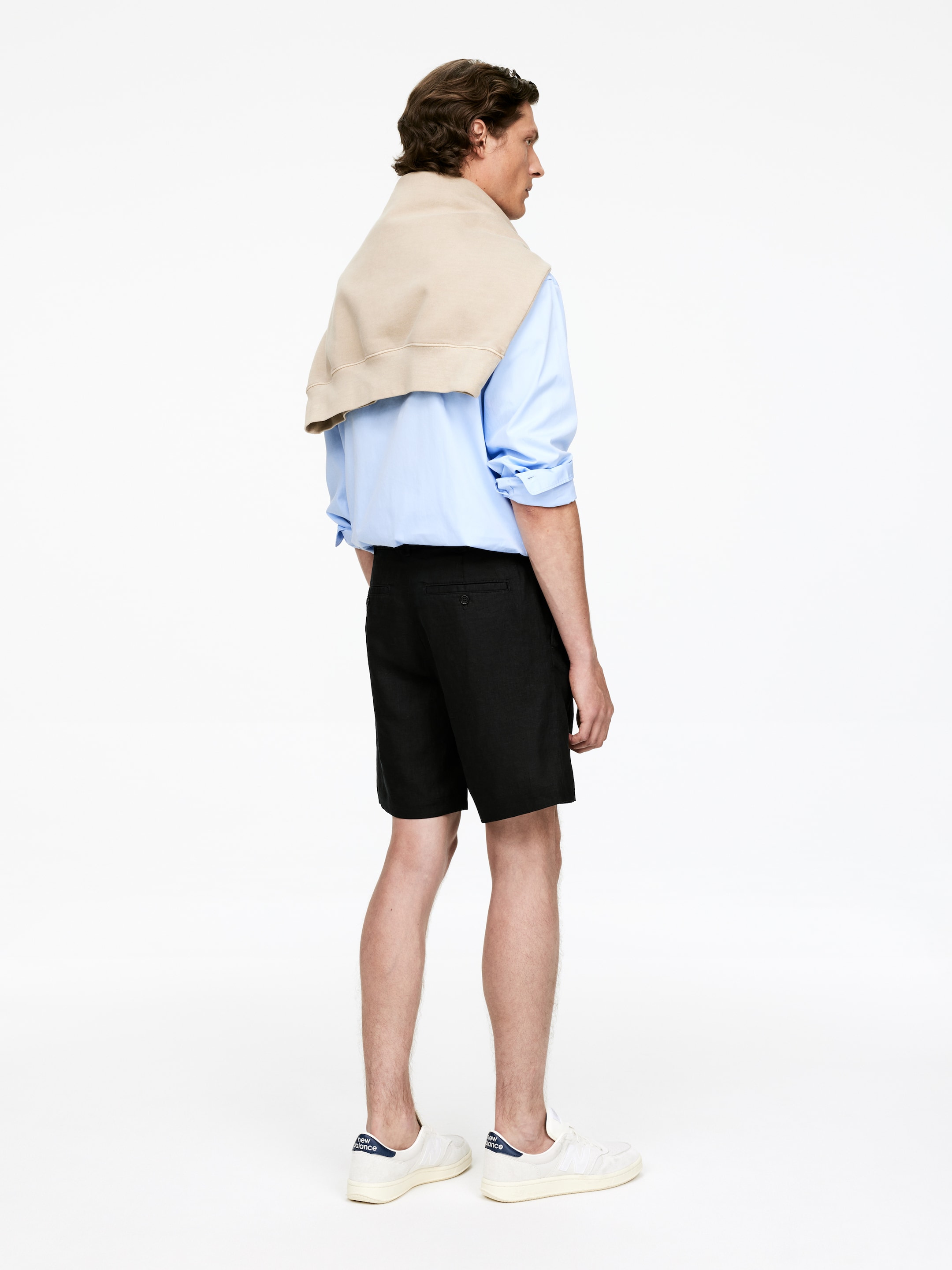 Grösseres Bild ansehen: Leinen-Shorts - Schwarz - HERREN | H&M CH 2