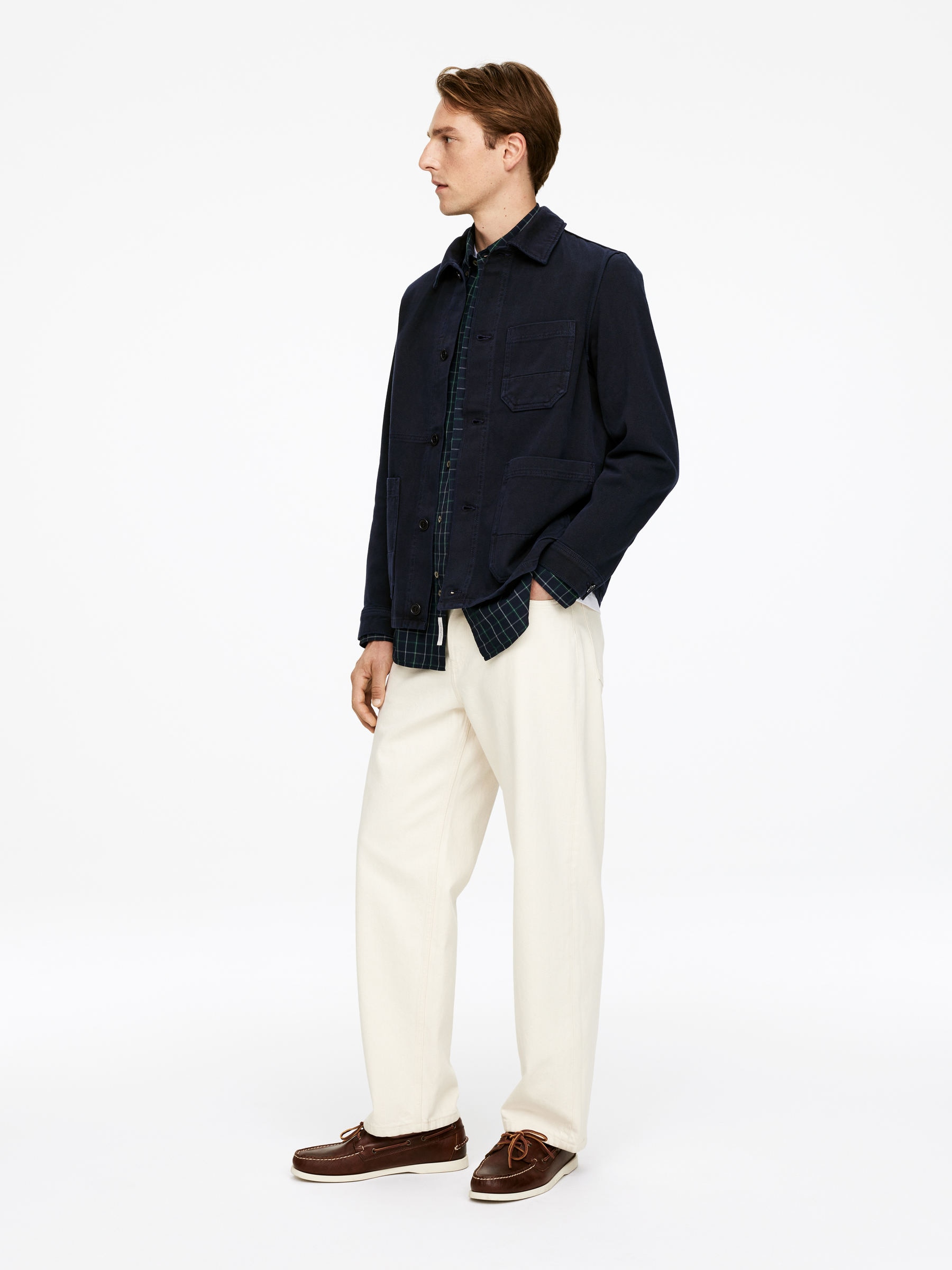 Overdyed Twill Overshirt - Dark Blue - Regular fit - Men - StillMedia/Lookbook - 35