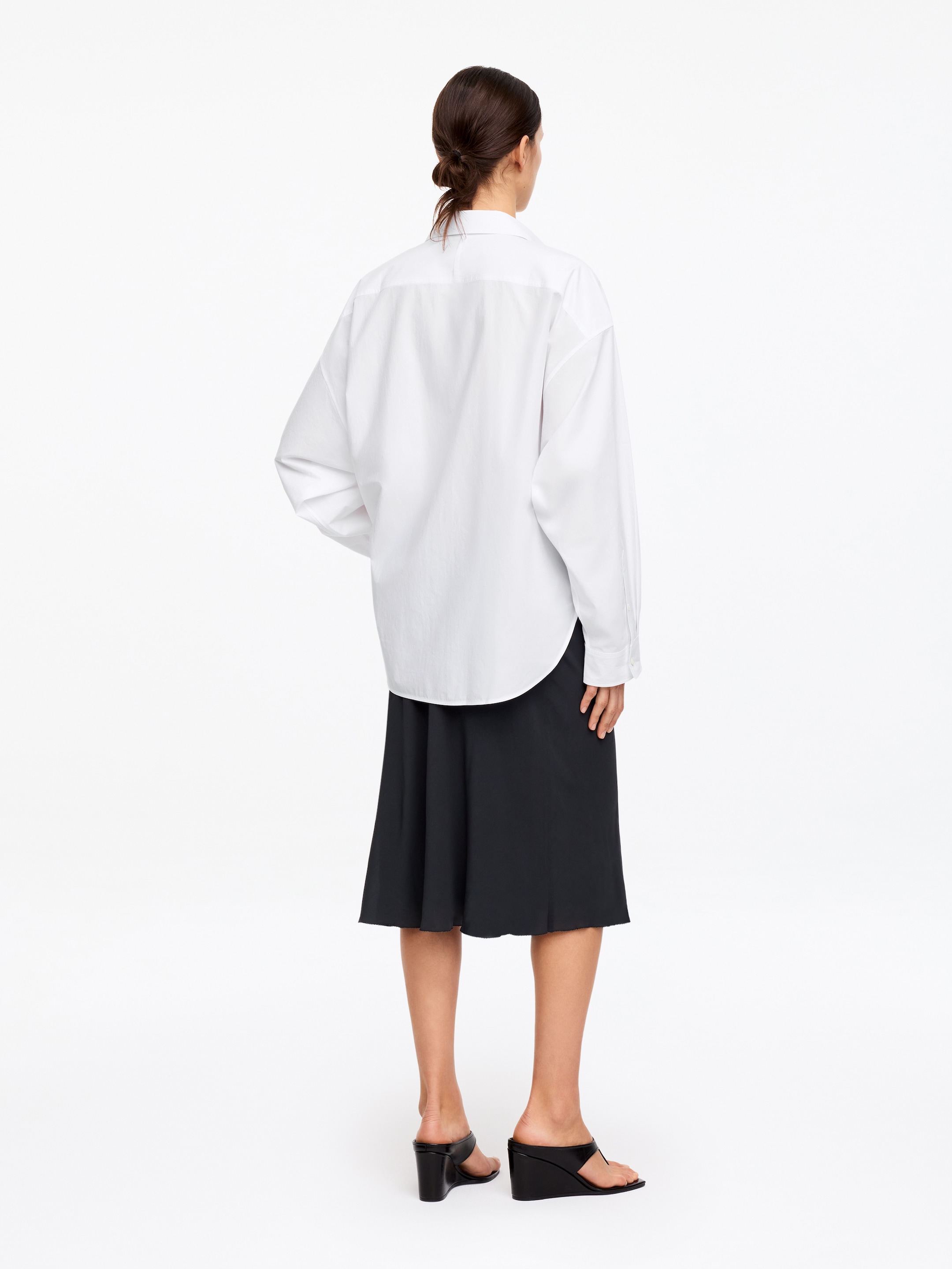 Utility Cotton Shirt - White - Loose fit - Women - StillMedia/Lookbook - 5