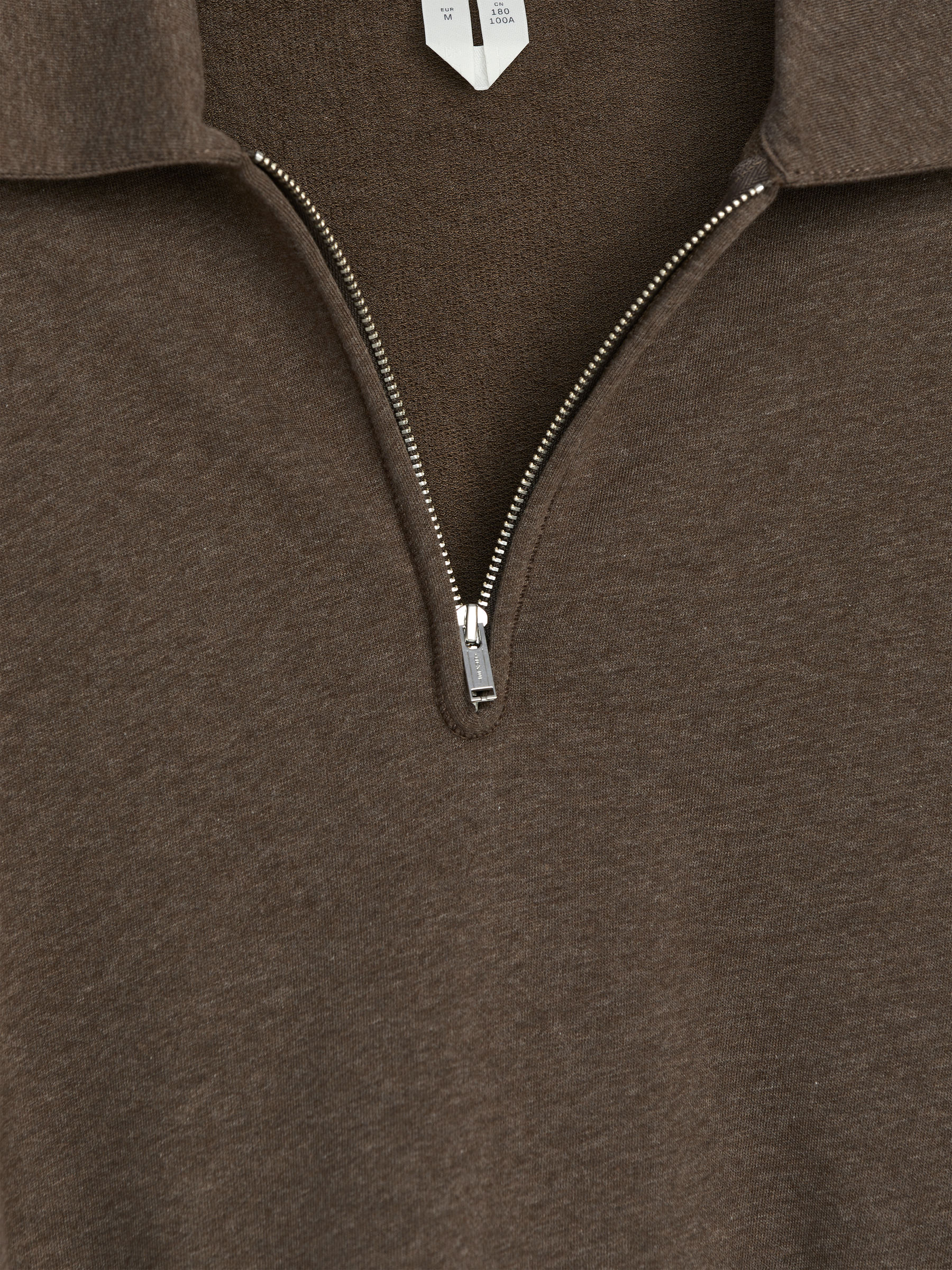 Half-Zip Polo Shirt - Dark Mole - Regular fit - Men - StillMedia/DescriptiveDetail - 2