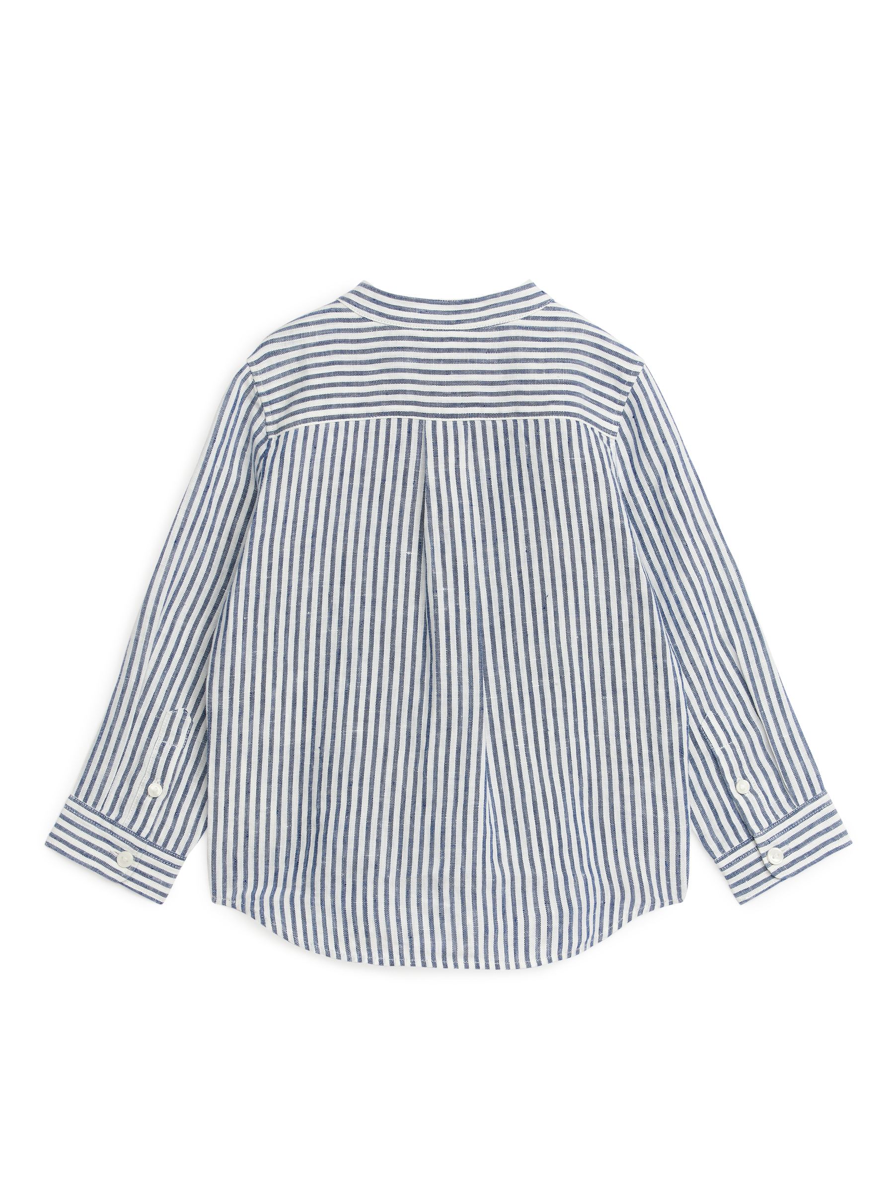 Camicia con colletto alla coreana - Blu/Bianco - Regular fit - Children - StillMedia/DescriptiveStillLife - 2