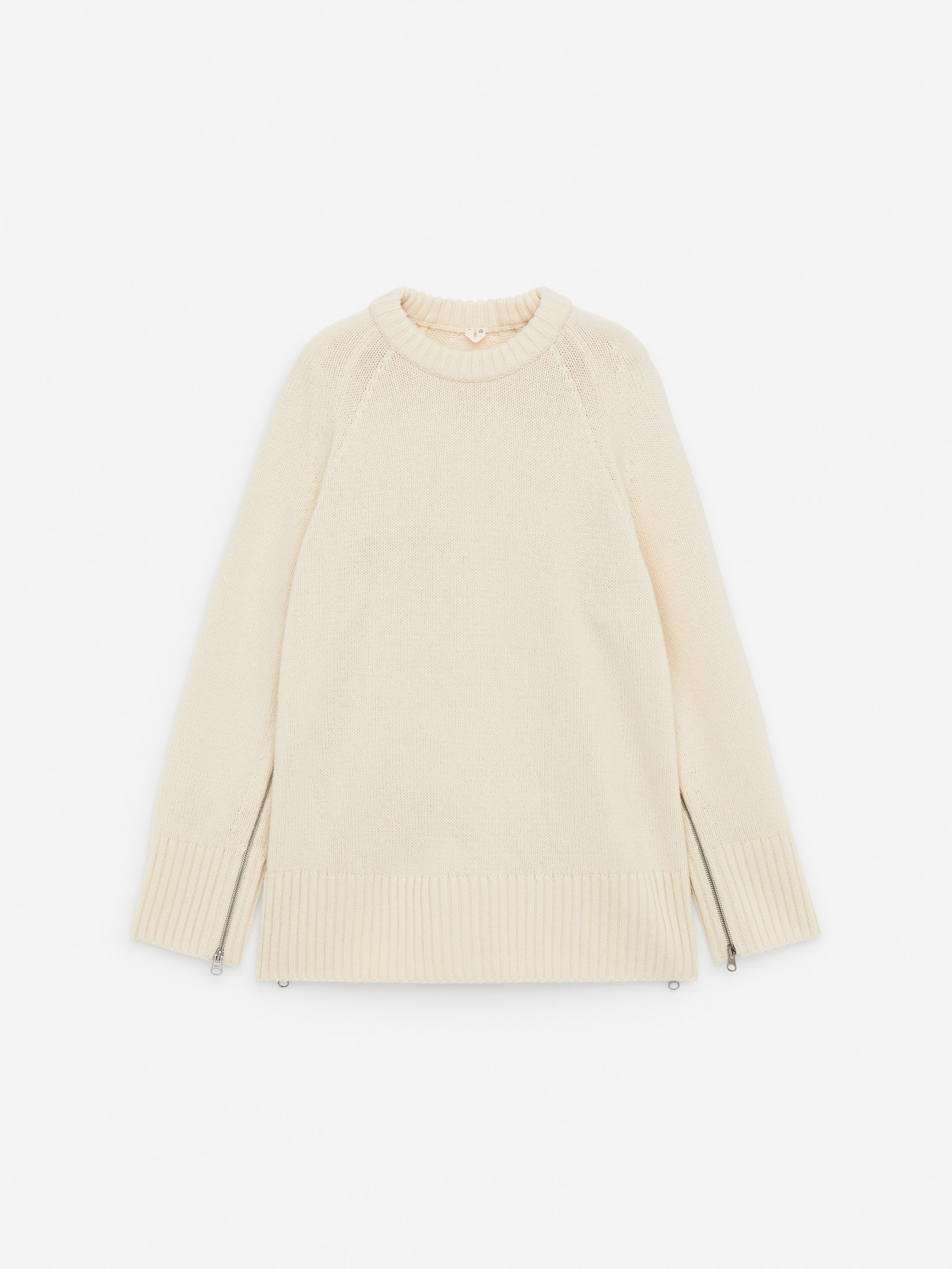 Ver imagen más grande: Jersey de lana con detalle de cremallera - Blanco roto - MUJER | H&M ES 5
