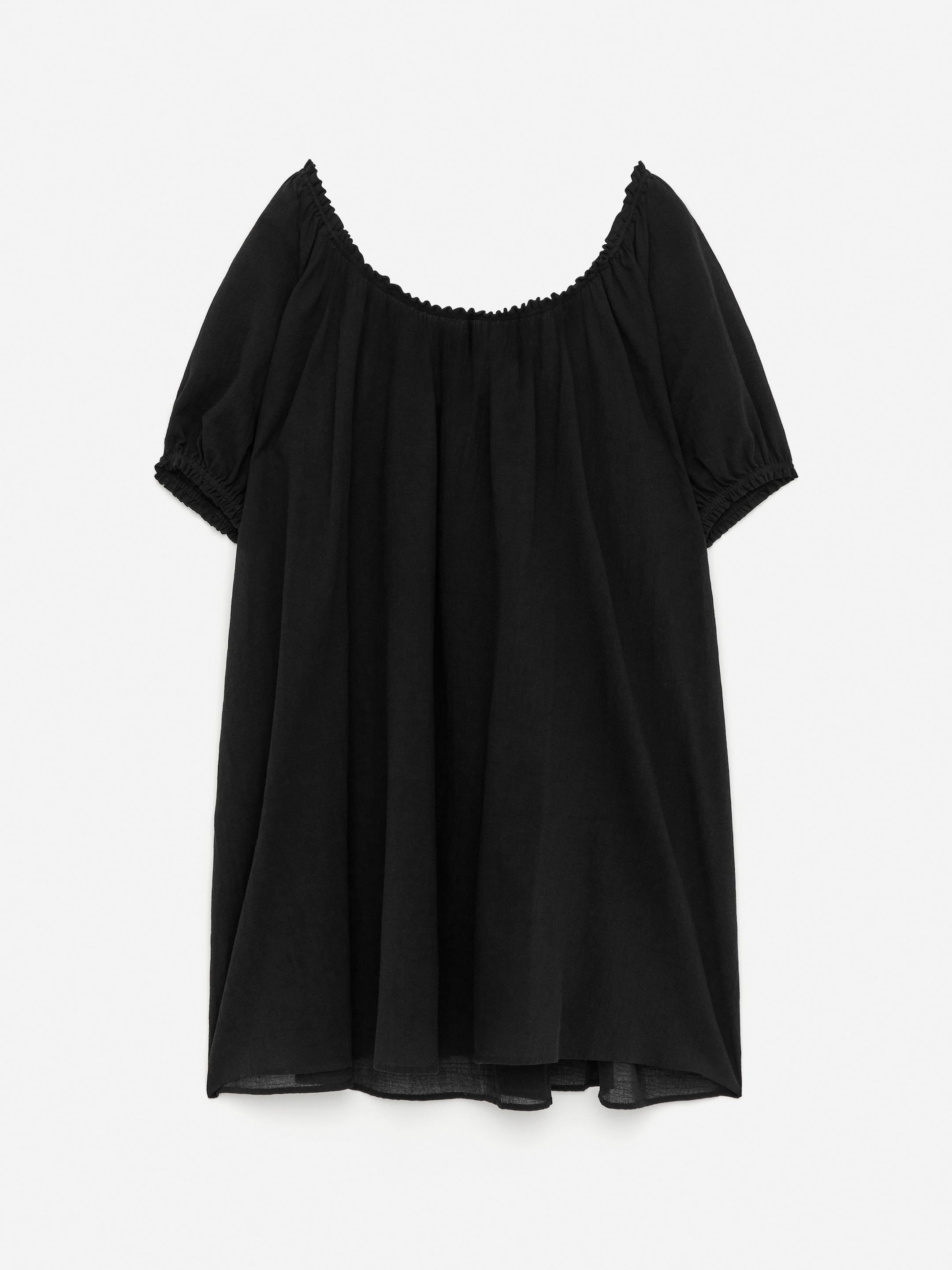Strandkleid aus Baumwollvoile - Schwarz - Loose Fit - Damen - StillMedia/DescriptiveStillLife - 1