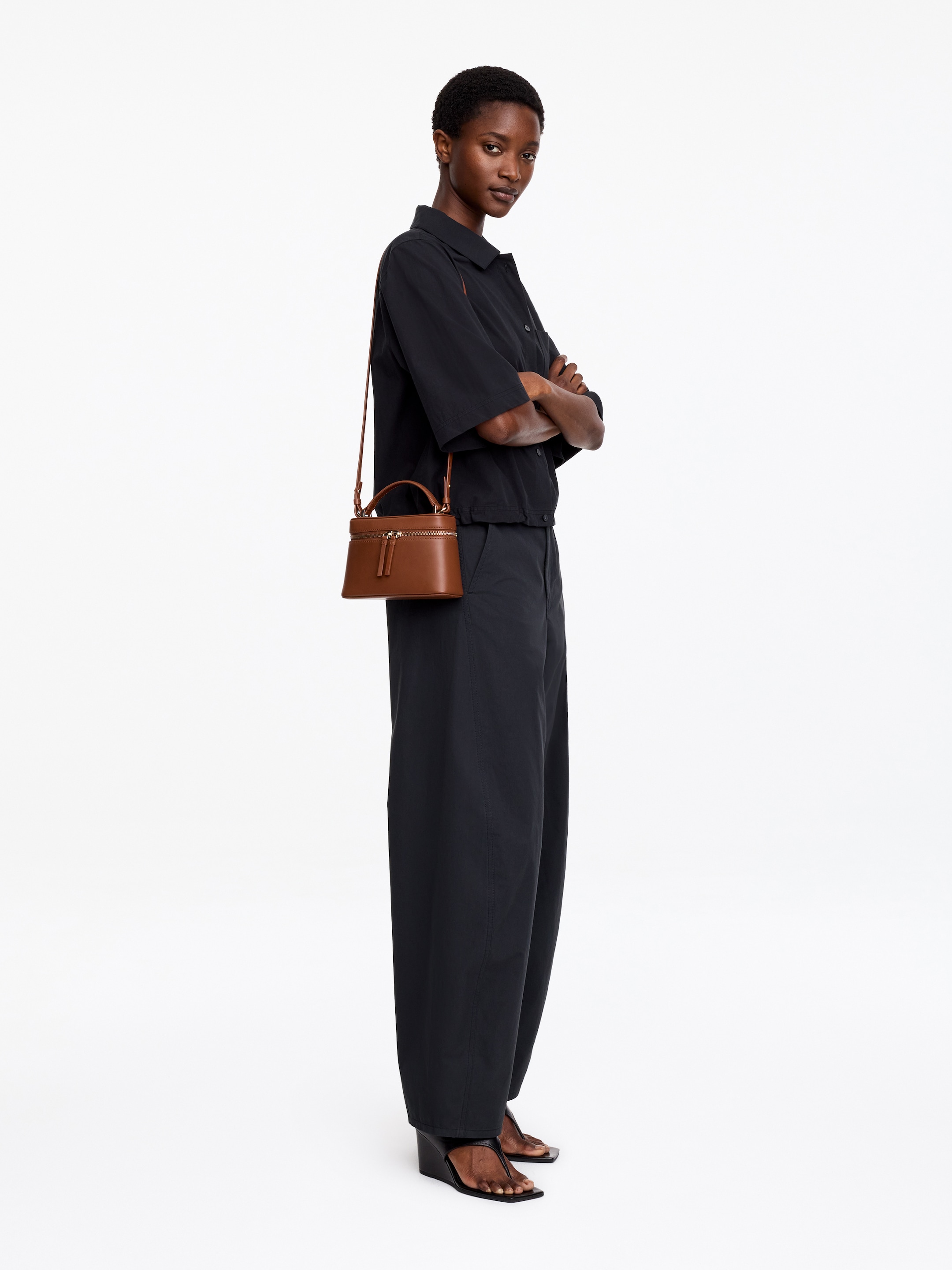 Leather Crossbody Bag - Brown - Women - StillMedia/Lookbook - 5