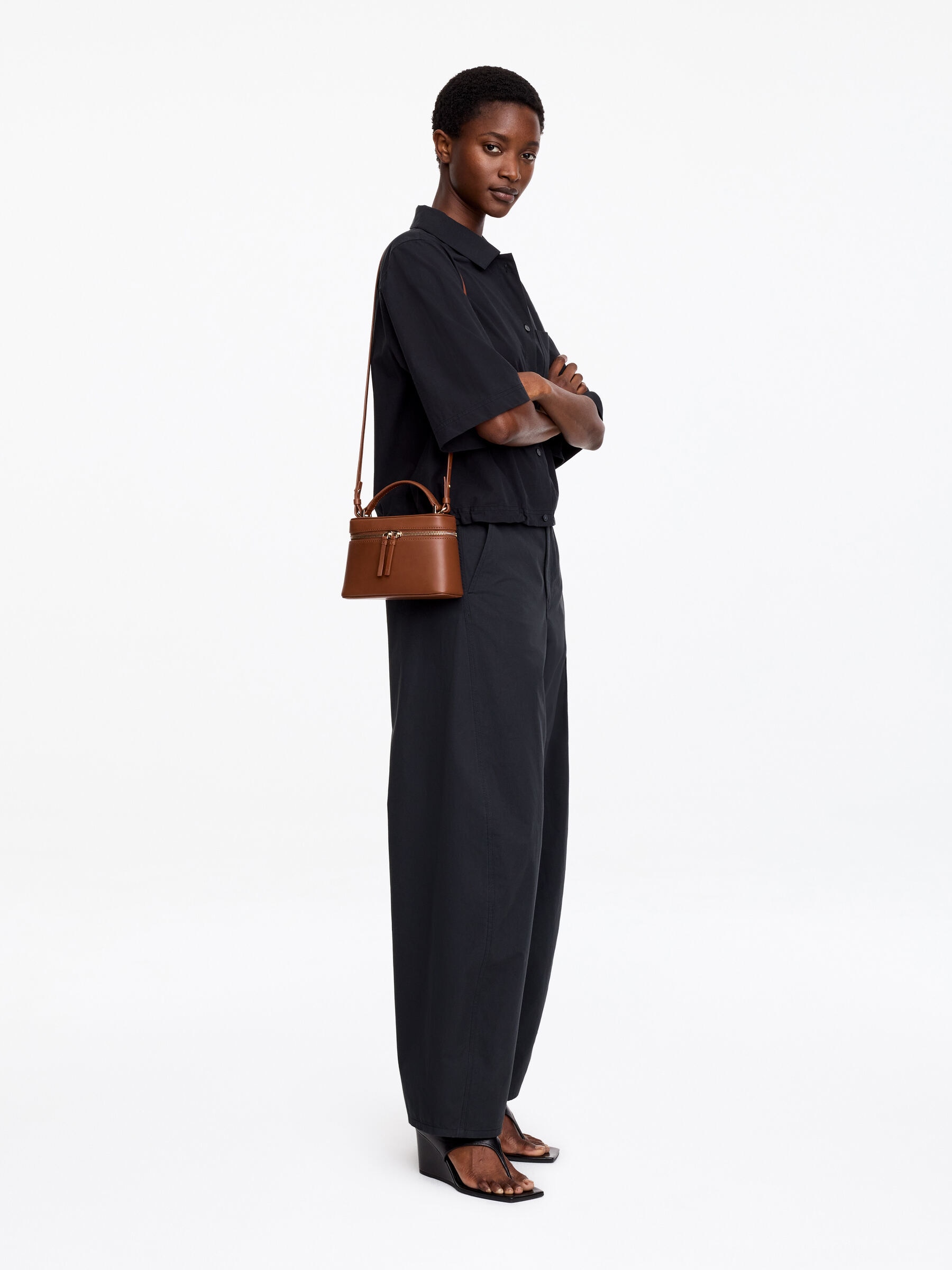 Borsa a tracolla in pelle - Marrone - Women - StillMedia/Lookbook - 5