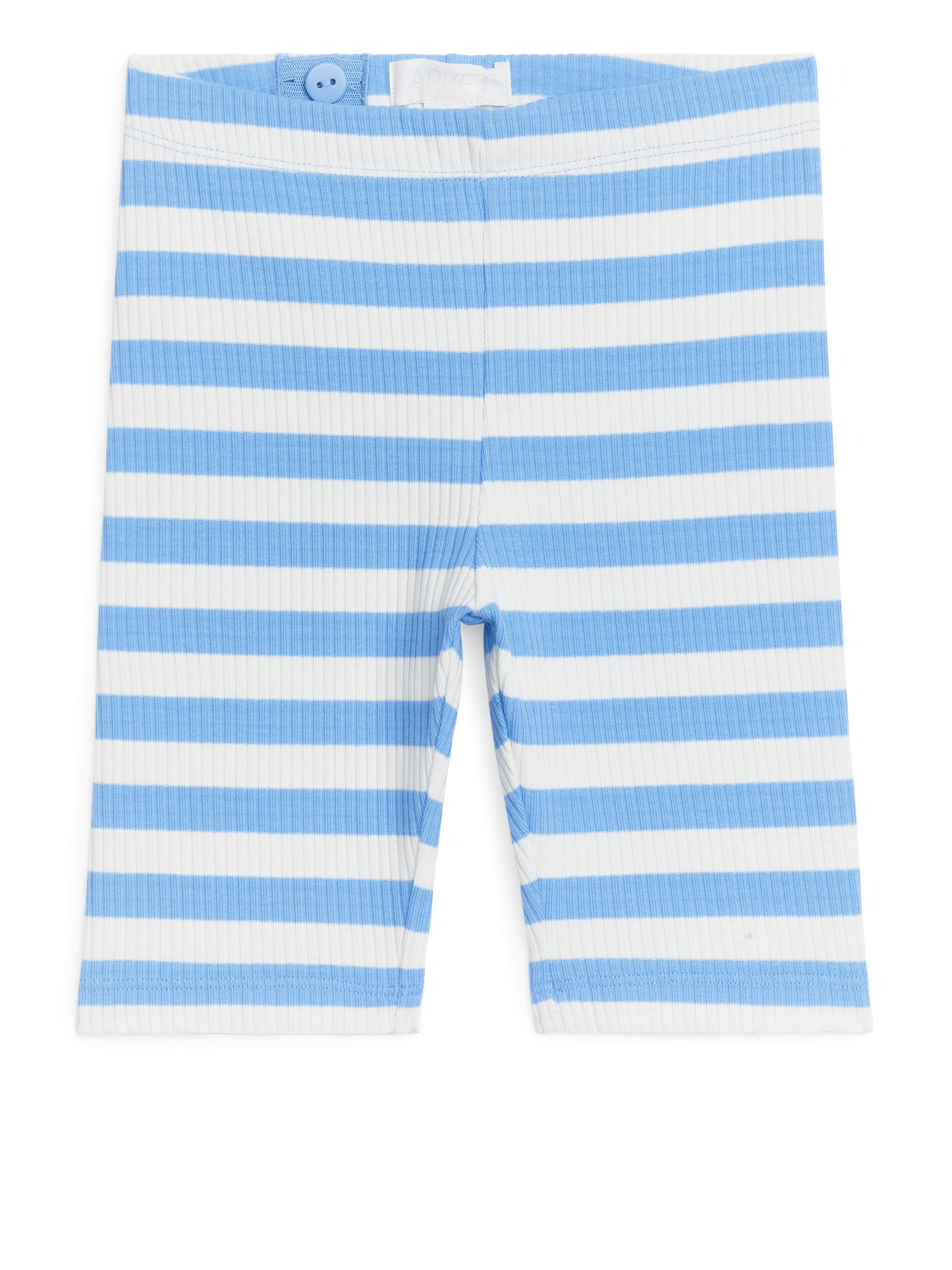 Ciclisti in jersey con lavorazione a coste - Bianco sporco/Azzurro - Regular fit - Children - StillMedia/DescriptiveStillLife - 1