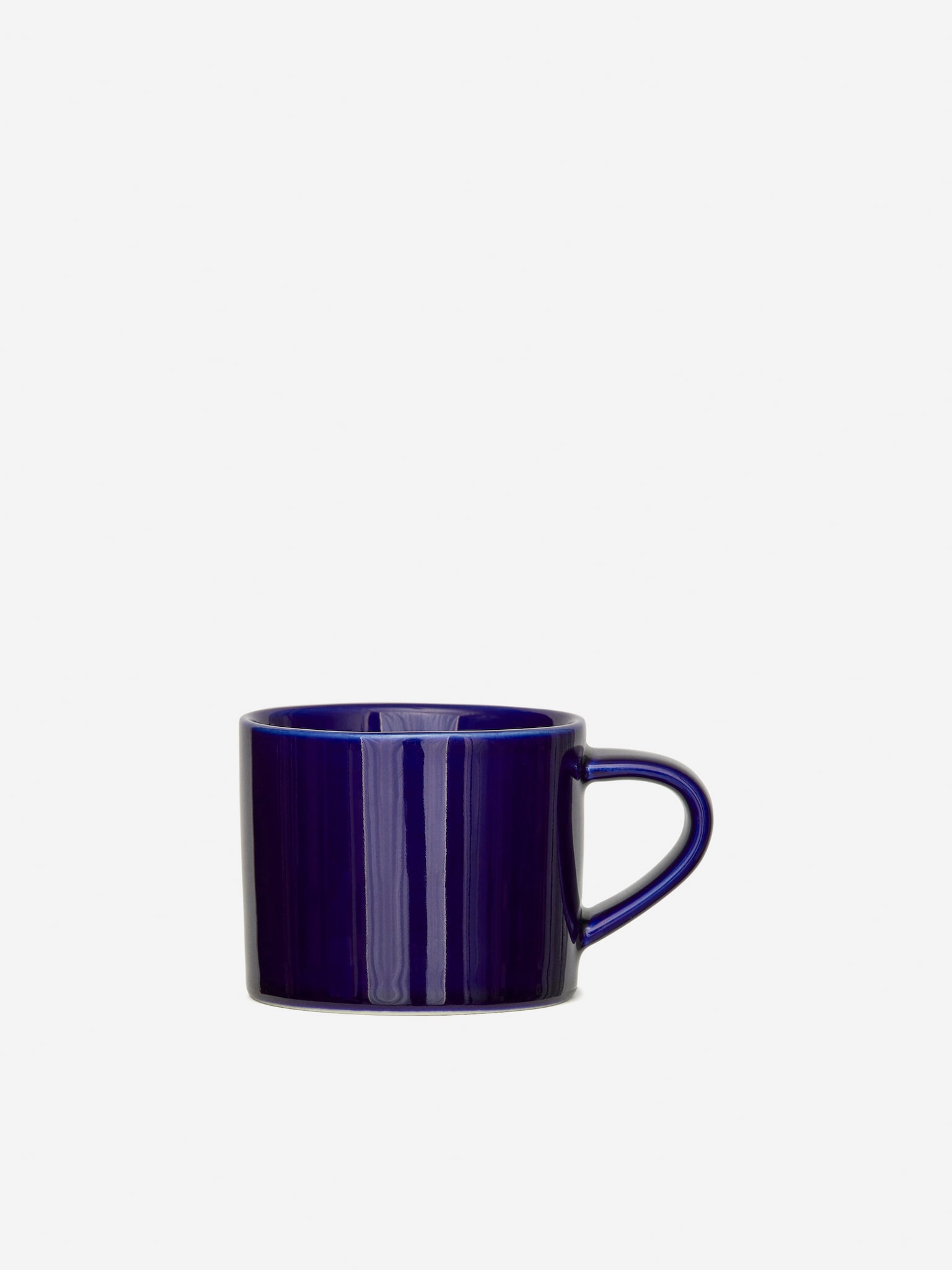 Stoneware Cup - Dark Blue/Off White/Black