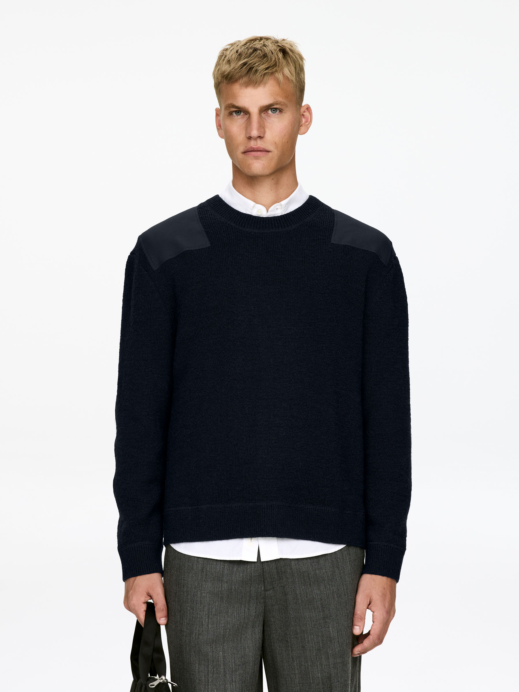 Patch-Detail Wool Jumper-#272930-16920