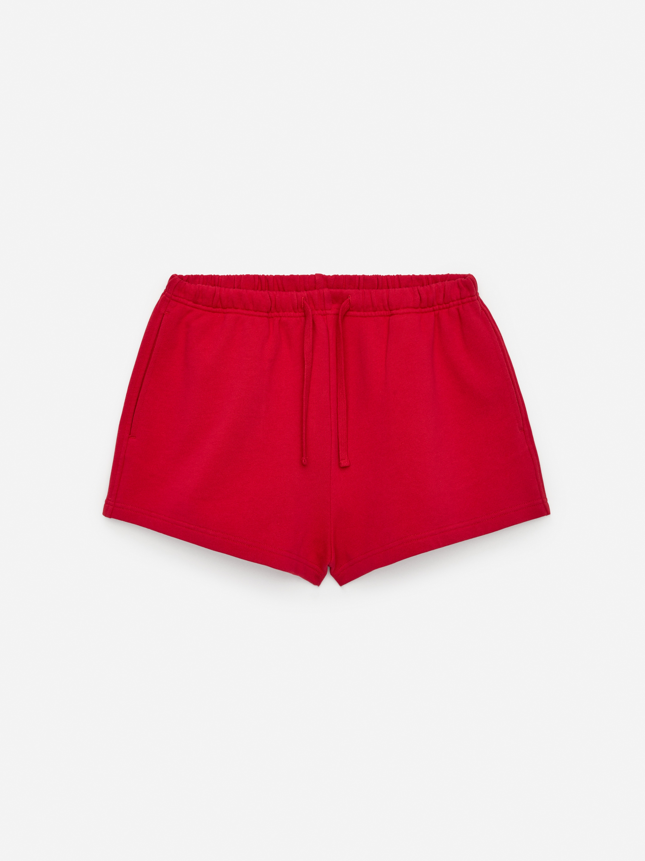 Cotton Terry Shorts - Red - Regular fit - Women - StillMedia/DescriptiveStillLife - 2