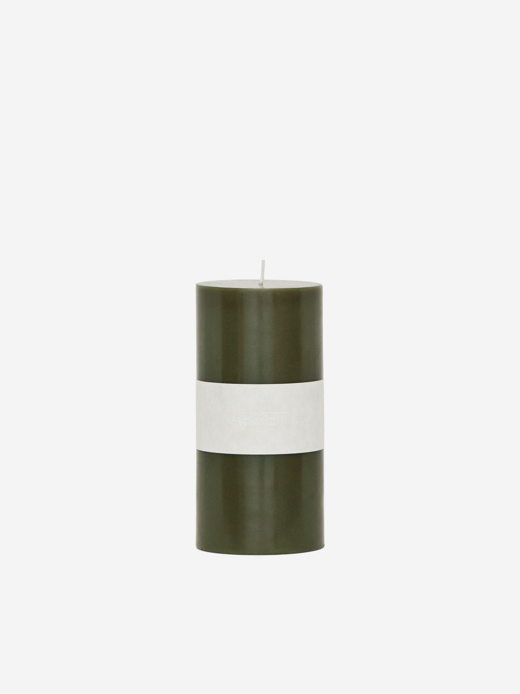 Pillar Candle 15 cm-#808E7E-17045