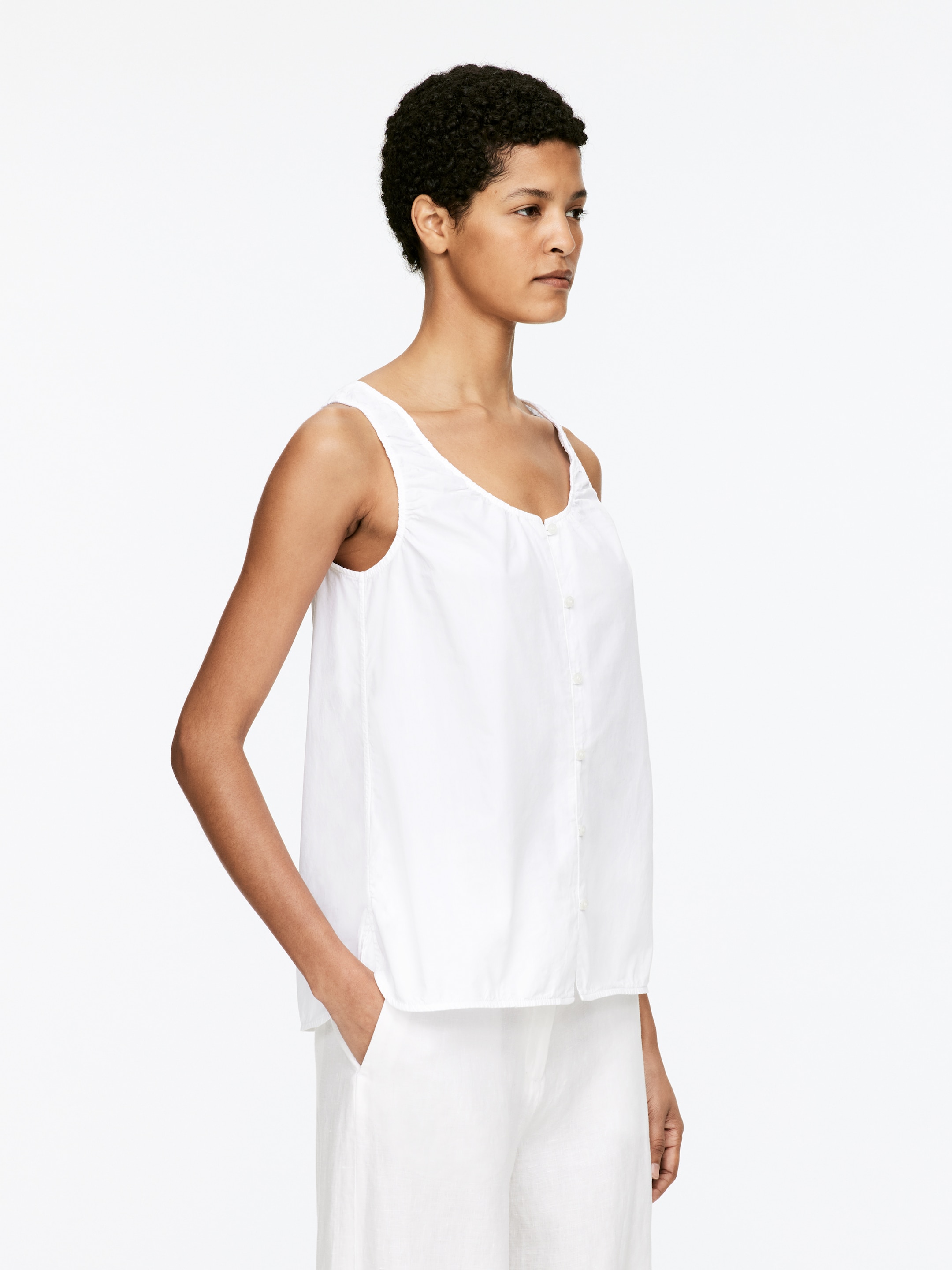 Agrandir l'image: Débardeur en coton - Blanc - FEMME | H&M FR 2