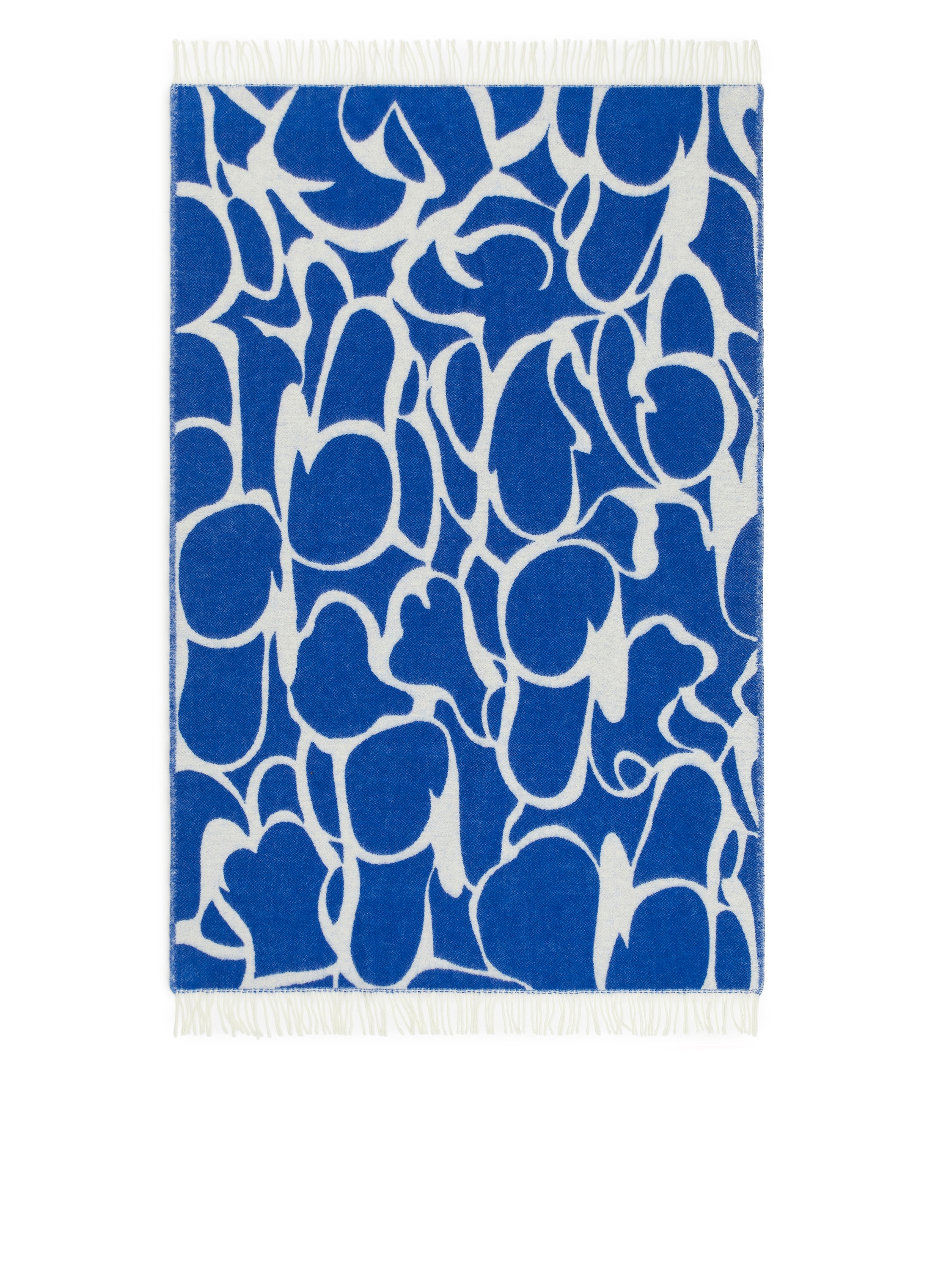 Klippan Wool Blanket – White/Blue – Homeware – ARKET DK