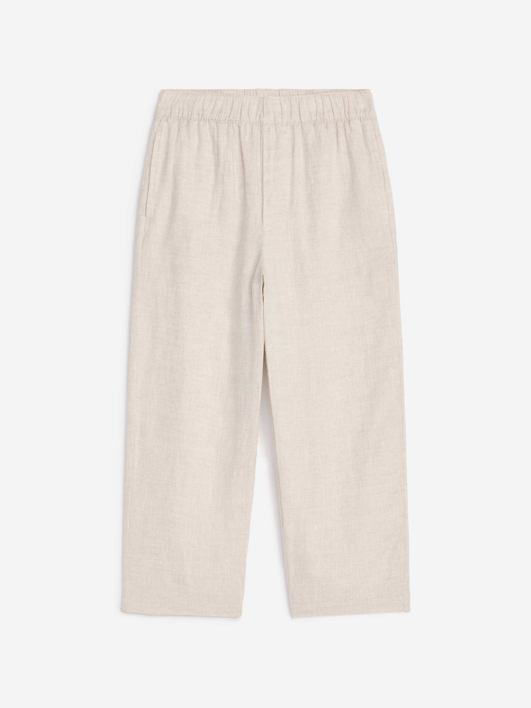 Pull-on-Hose aus Leinenmischung-#e2d8ce-19379
