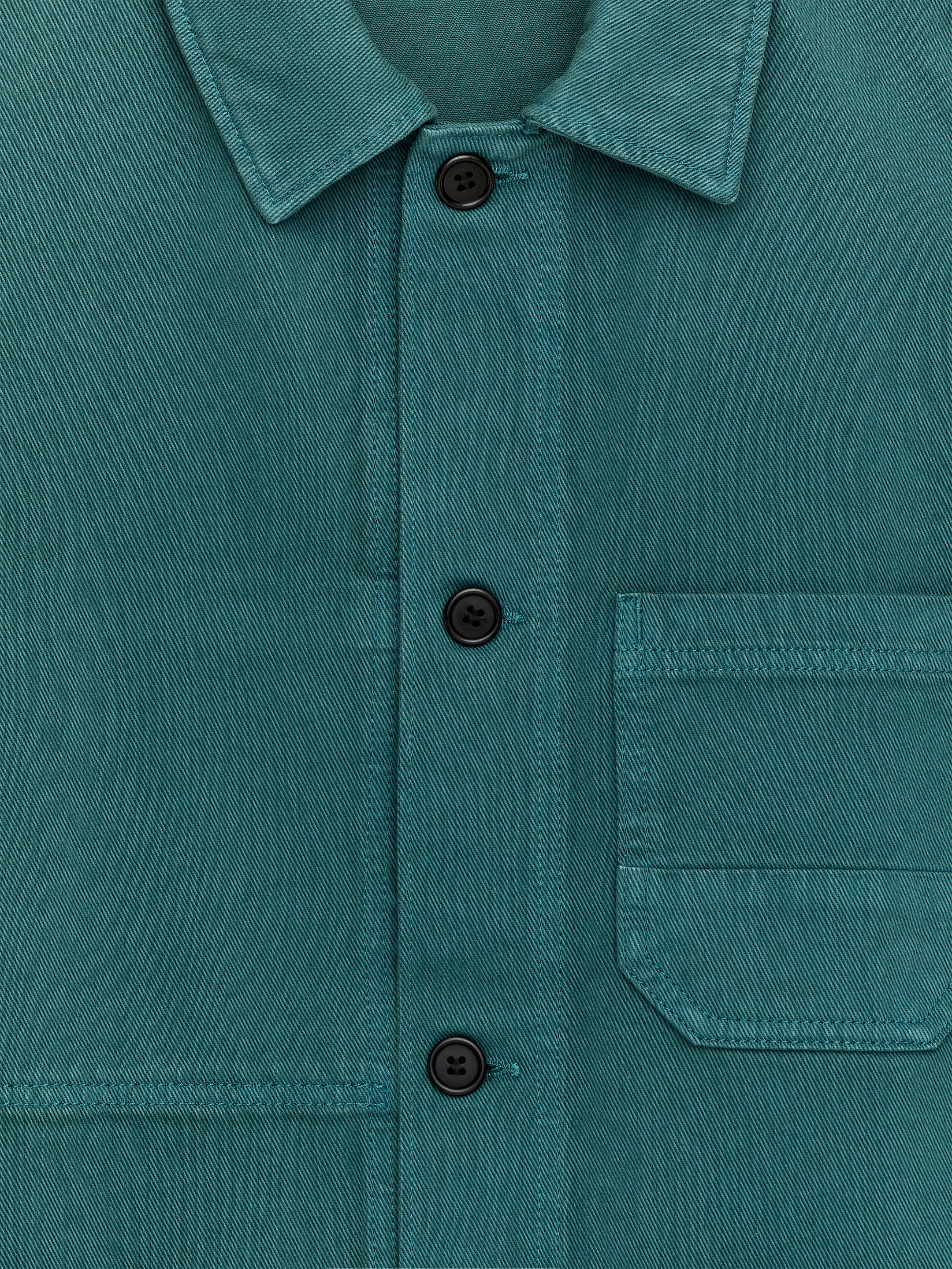 Overdyed-Overshirt aus Twill - Grün - Regular Fit - Herren - StillMedia/DescriptiveDetail - 2
