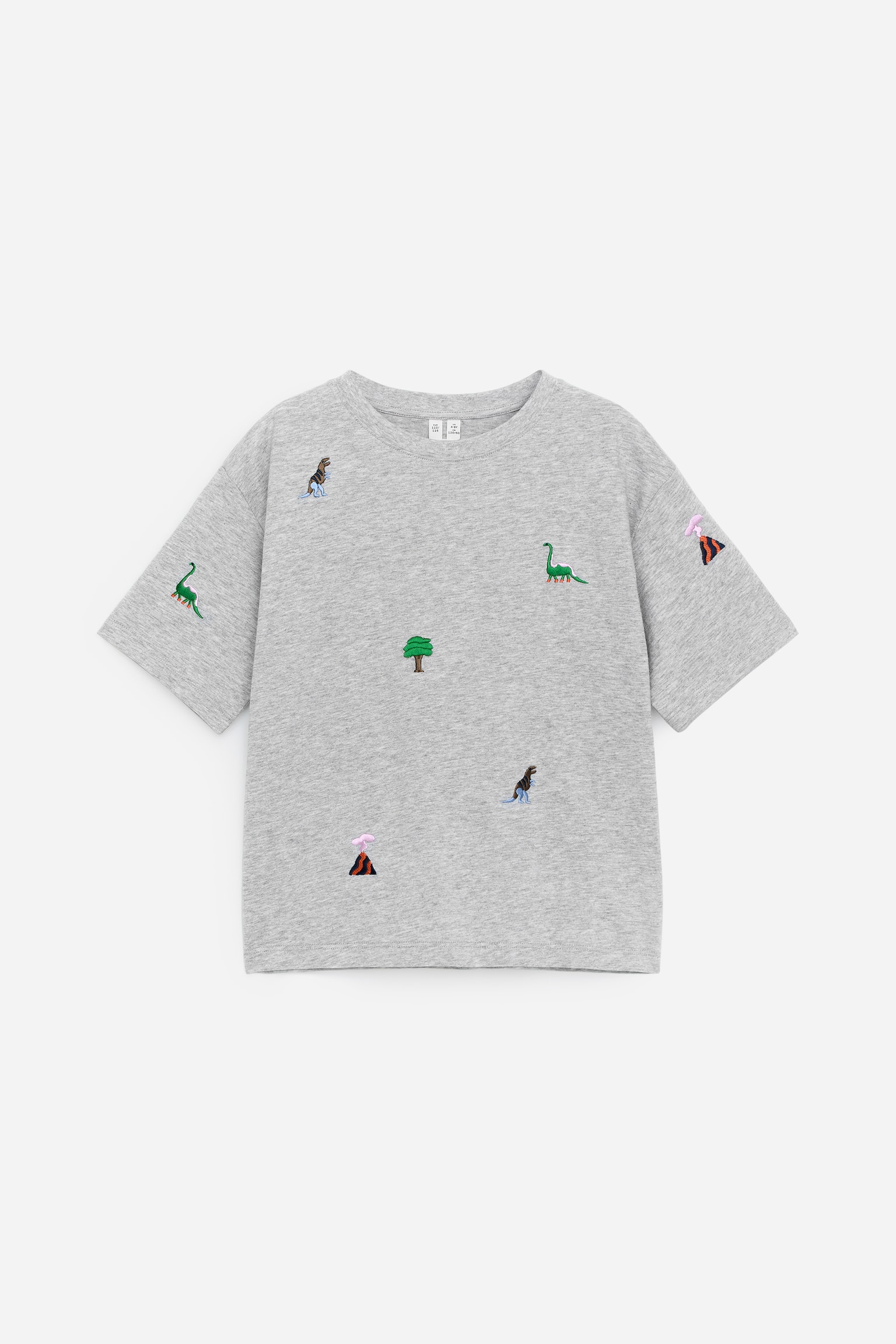 Brodert t-skjorte - grå/Mørkegrå - 1