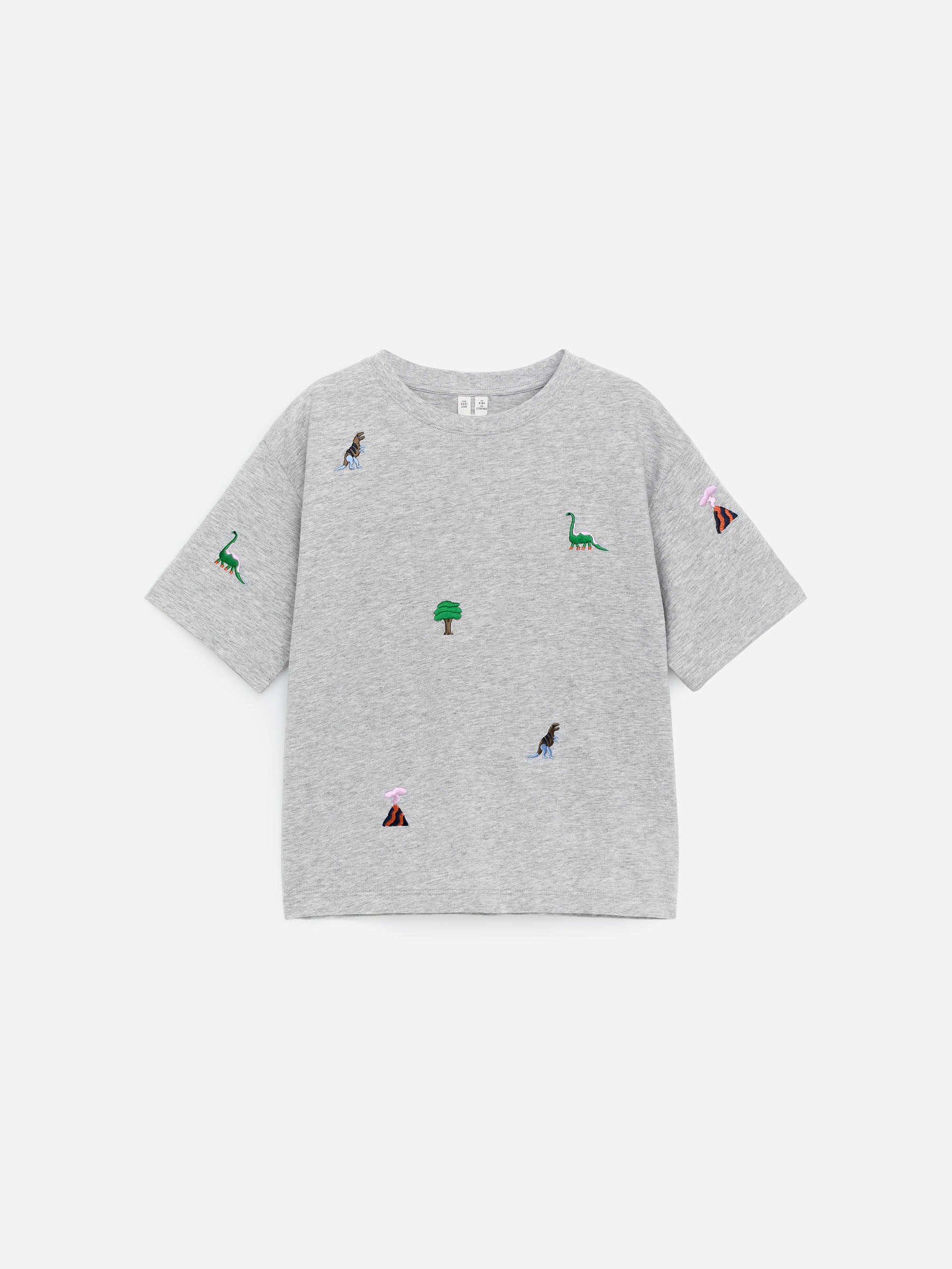 T-Shirt mit Print-#B9BABC-18430