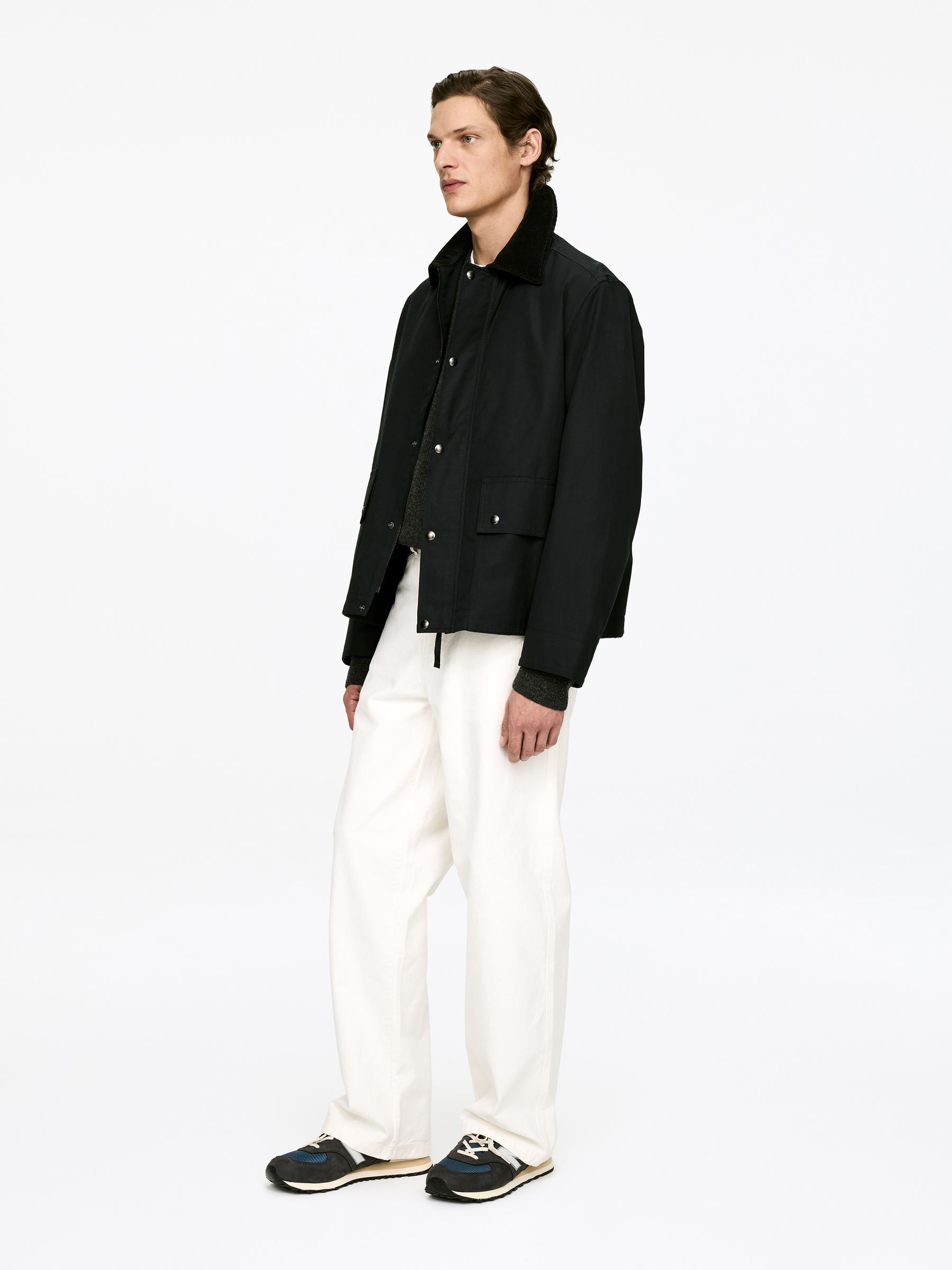 Relaxed Canvas Trousers - Off White - Relaxed fit - Men - StillMedia/Lookbook - 6