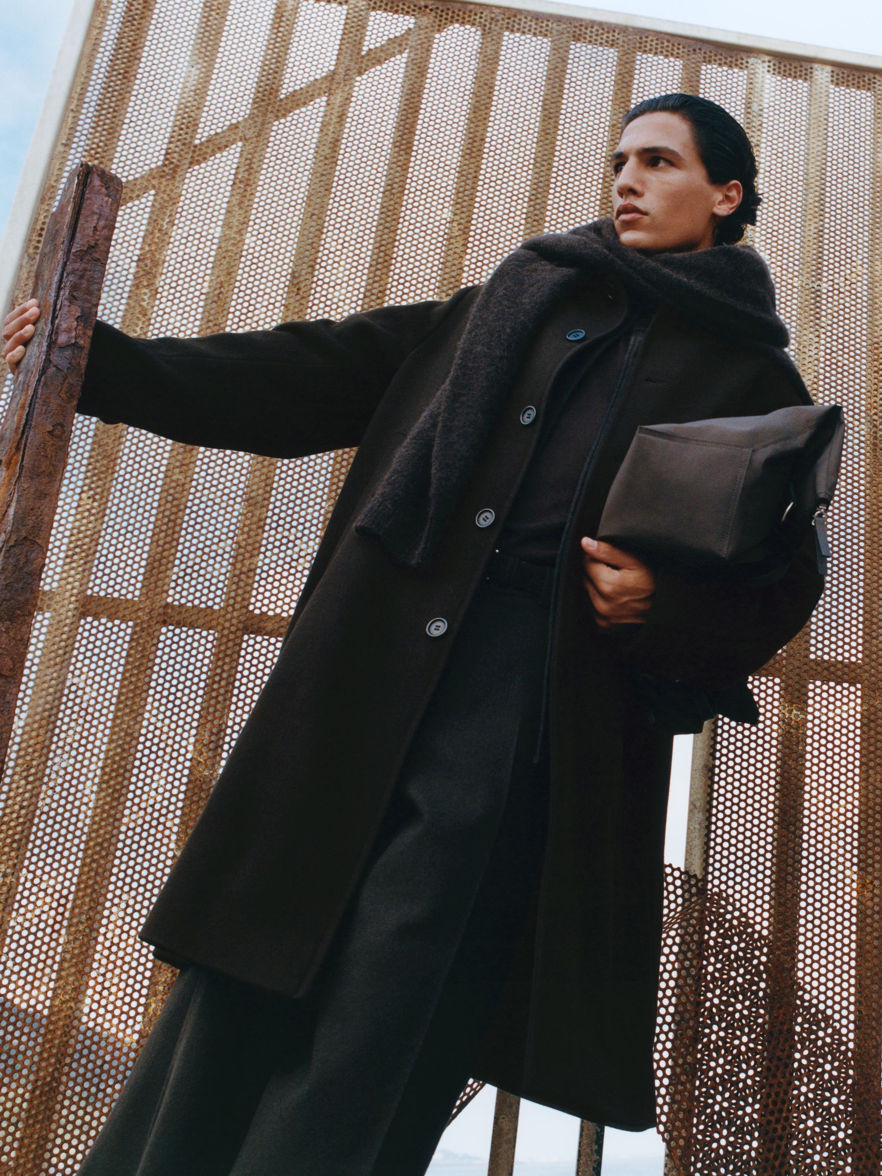 Relaxed Wool Trousers - Brown - Relaxed fit - Men - StillMedia/Environmental - 1