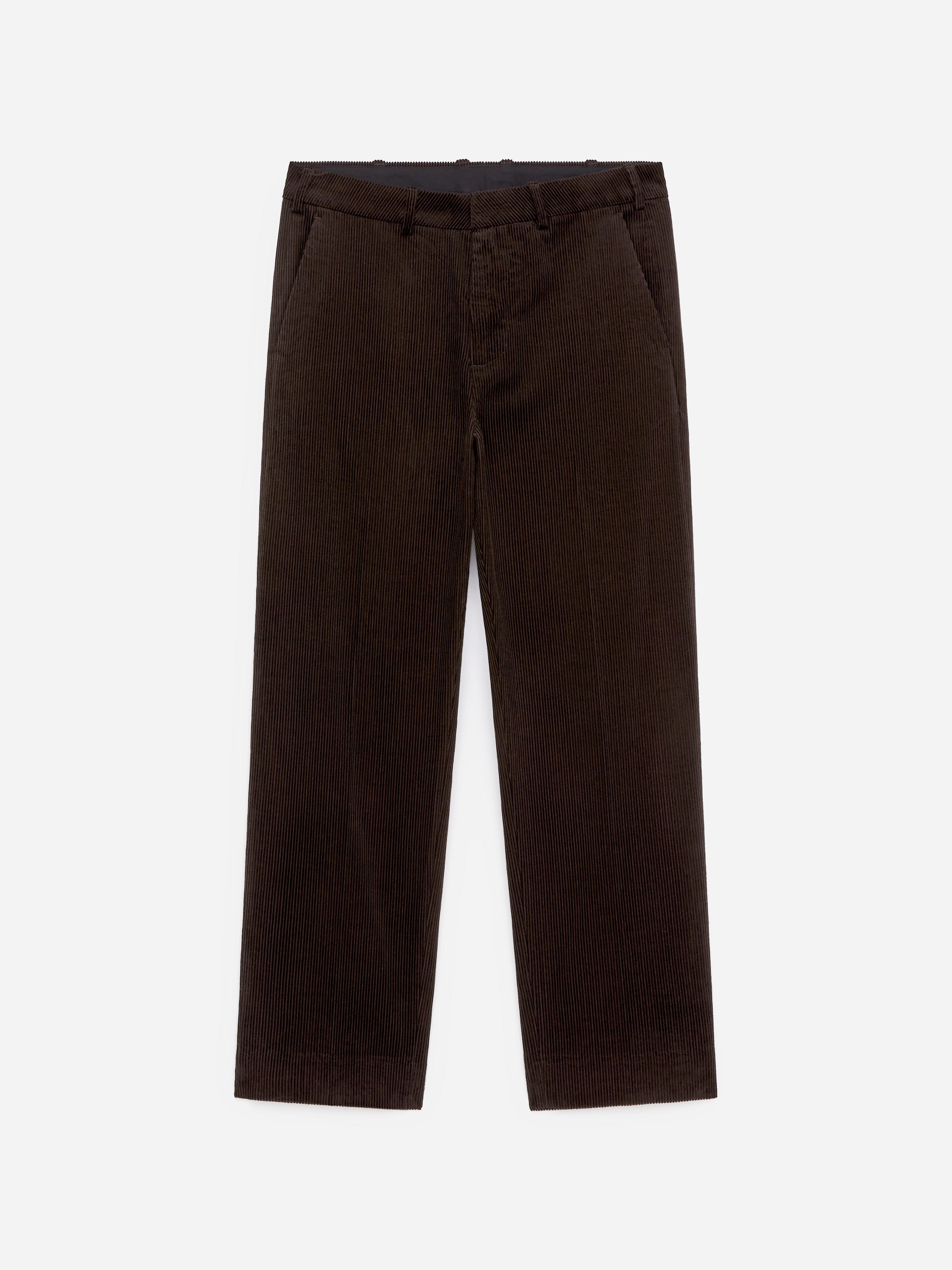 Corduroy Trousers-Brown-16968