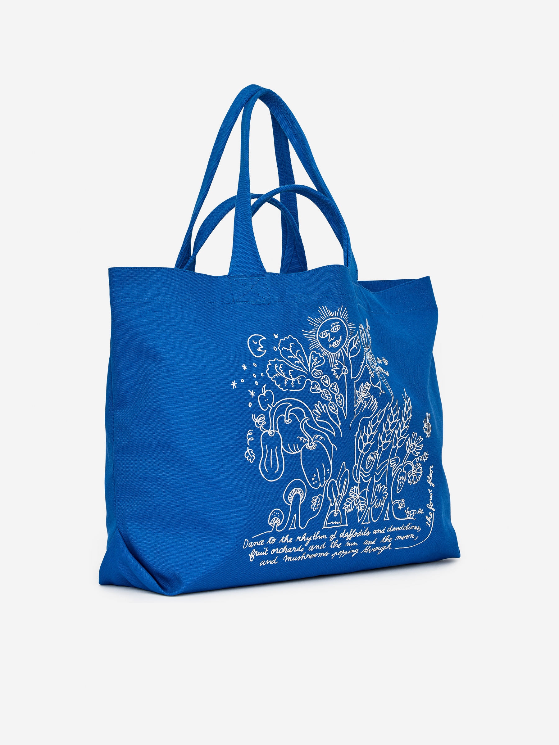 Borsa tote in tela ARKET CAFÉ - Blu - Café - StillMedia/DescriptiveStillLife - 4