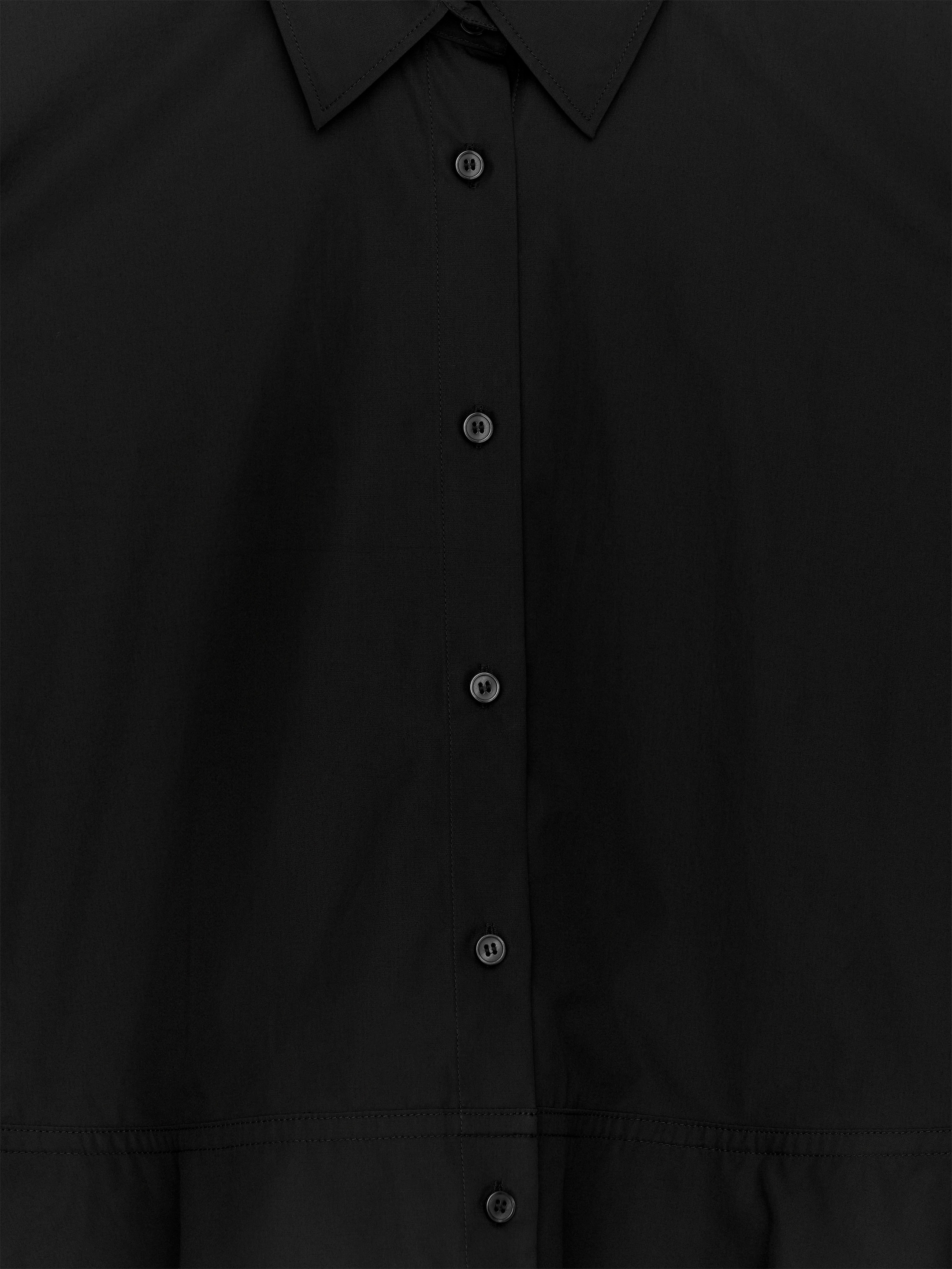 Cotton Peplum Blouse - Black - Regular fit - Women - StillMedia/DescriptiveDetail - 2