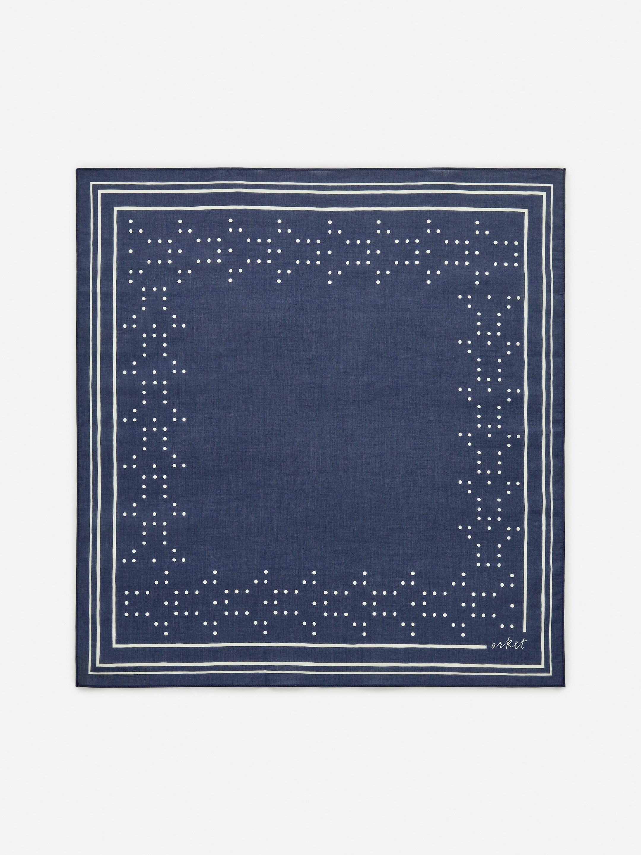 Agrandir l'image: Bandana en coton - Bleu foncé/Blanc cassé - HOMME | H&M CH 3