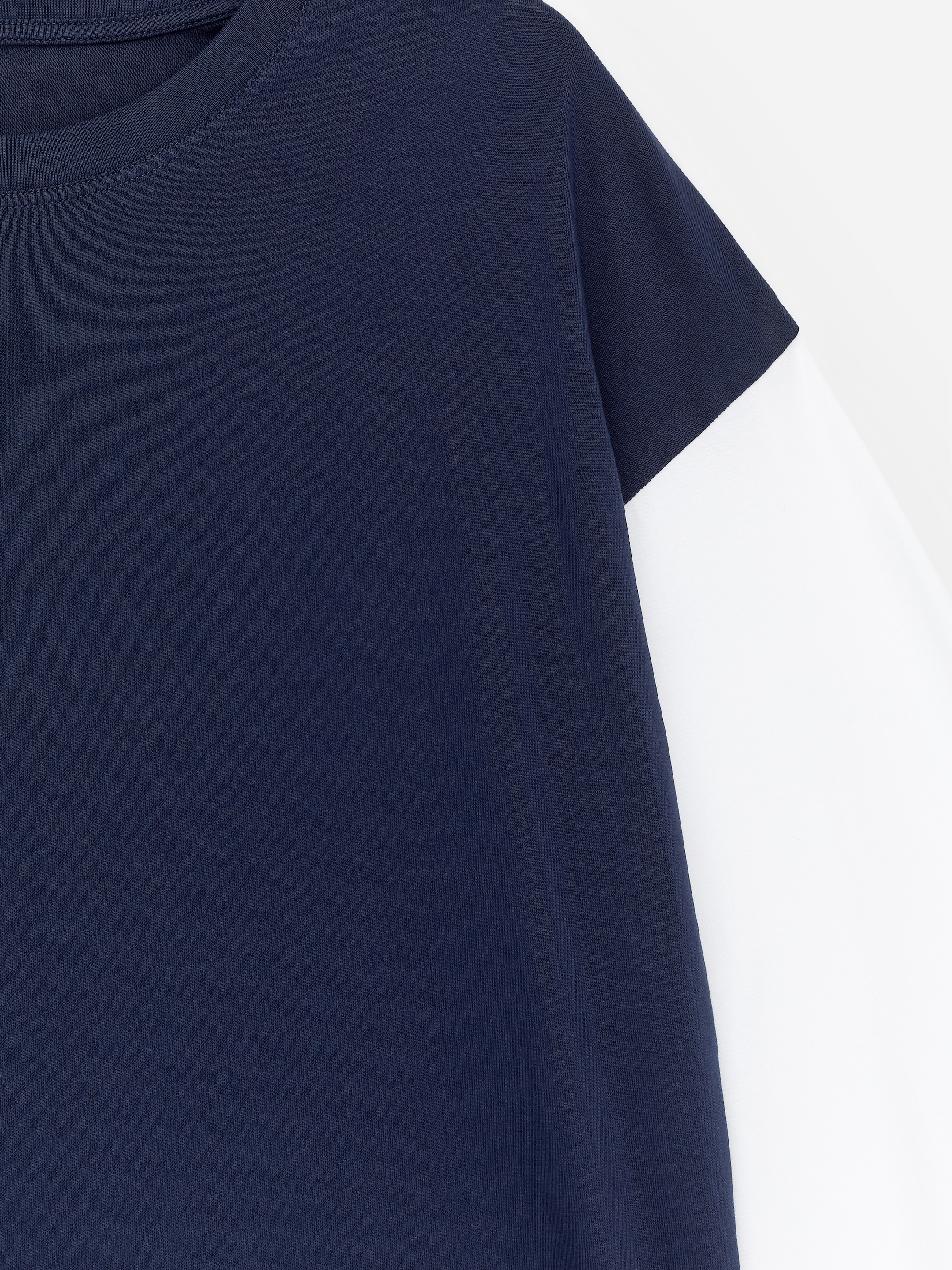 T-shirt a maniche lunghe con taglio rilassato - Blu scuro - Oversize - Women - StillMedia/DescriptiveDetail - 2