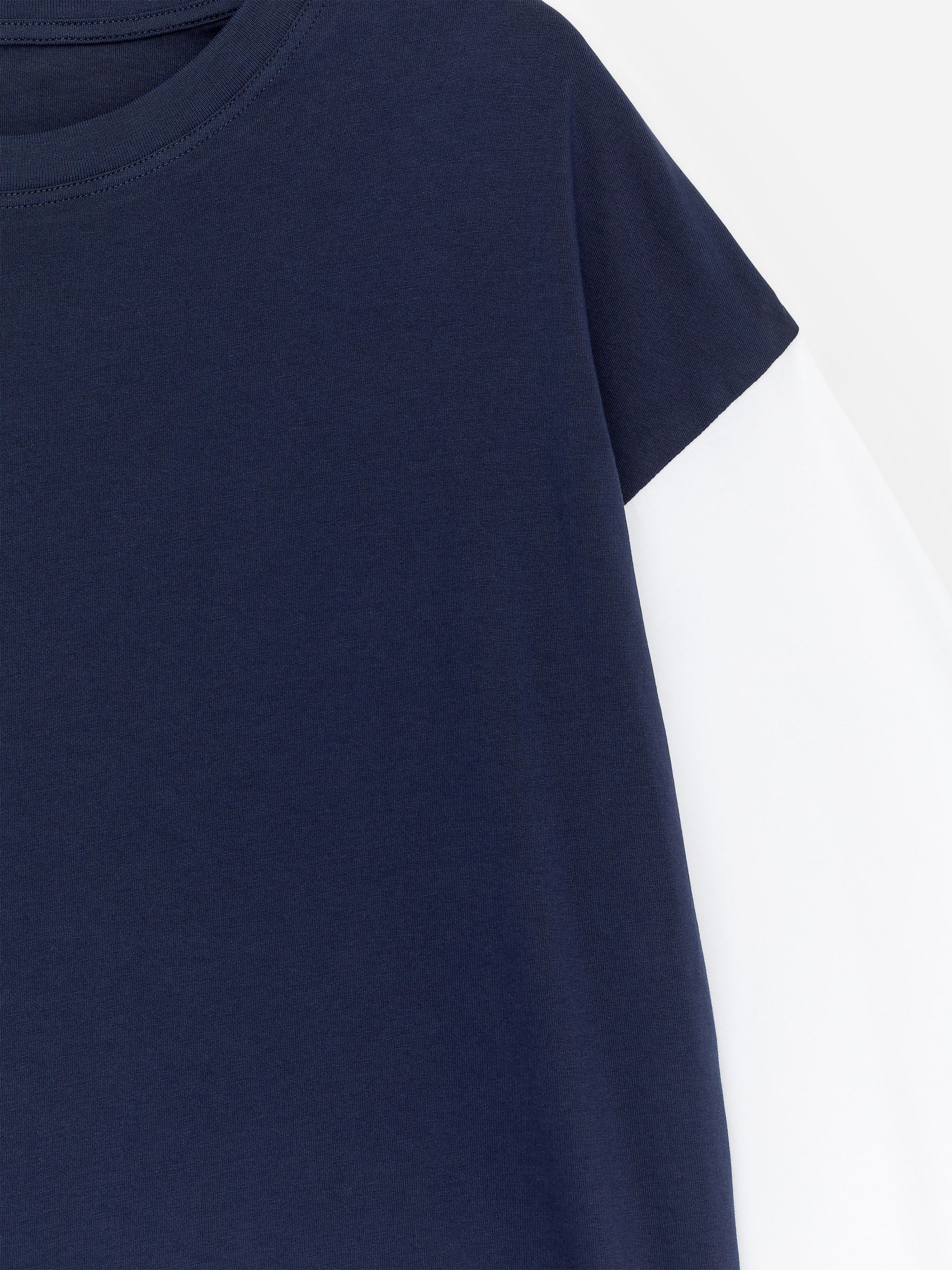 Oversized Long-Sleeve T-Shirt - Dark Blue - Oversized - Women - StillMedia/DescriptiveDetail - 2