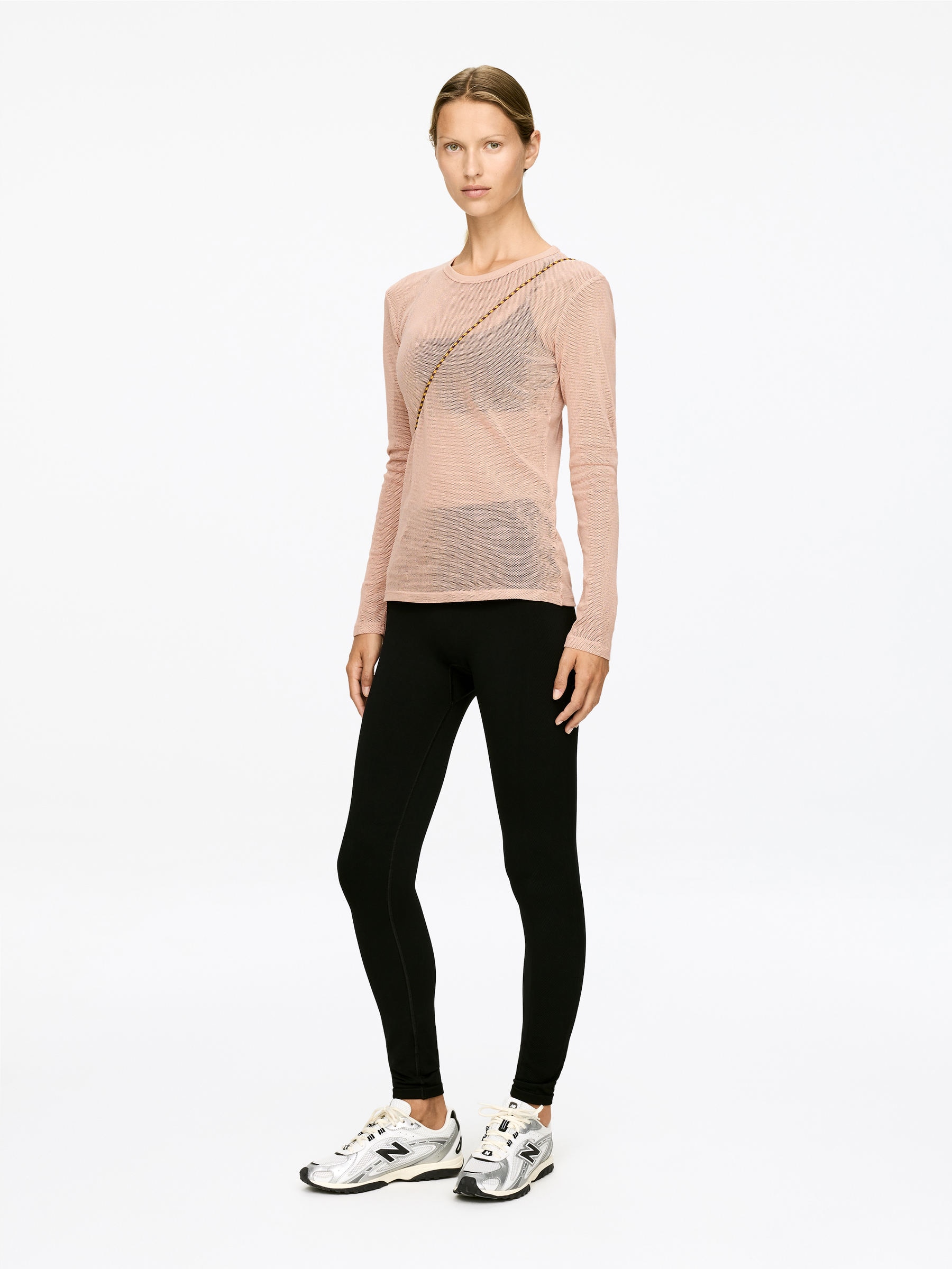 Mesh Top - Beige - Regular fit - Women - StillMedia/Lookbook - 4