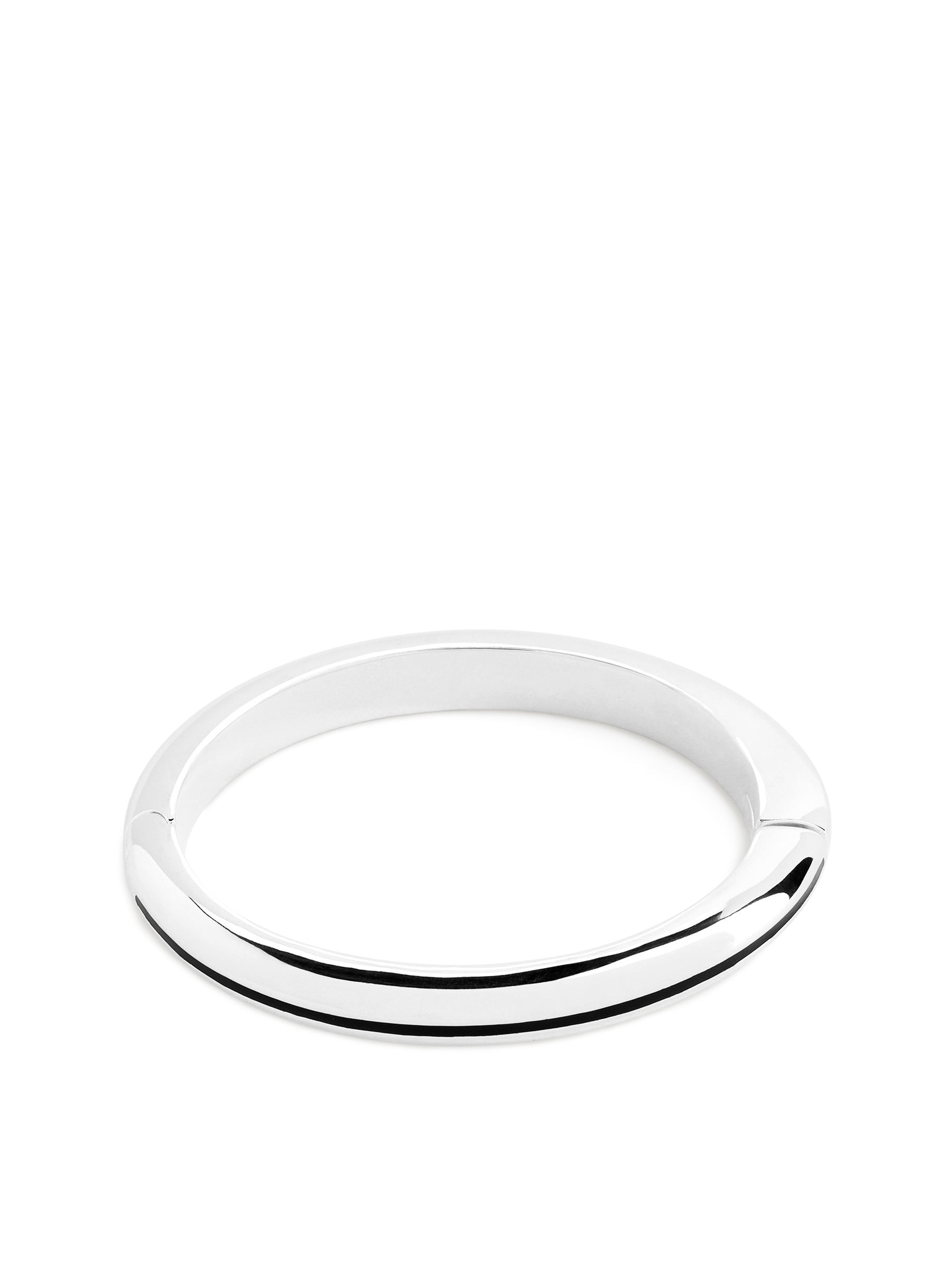 Silver-Plated Bangle-#DFDEDE-13426