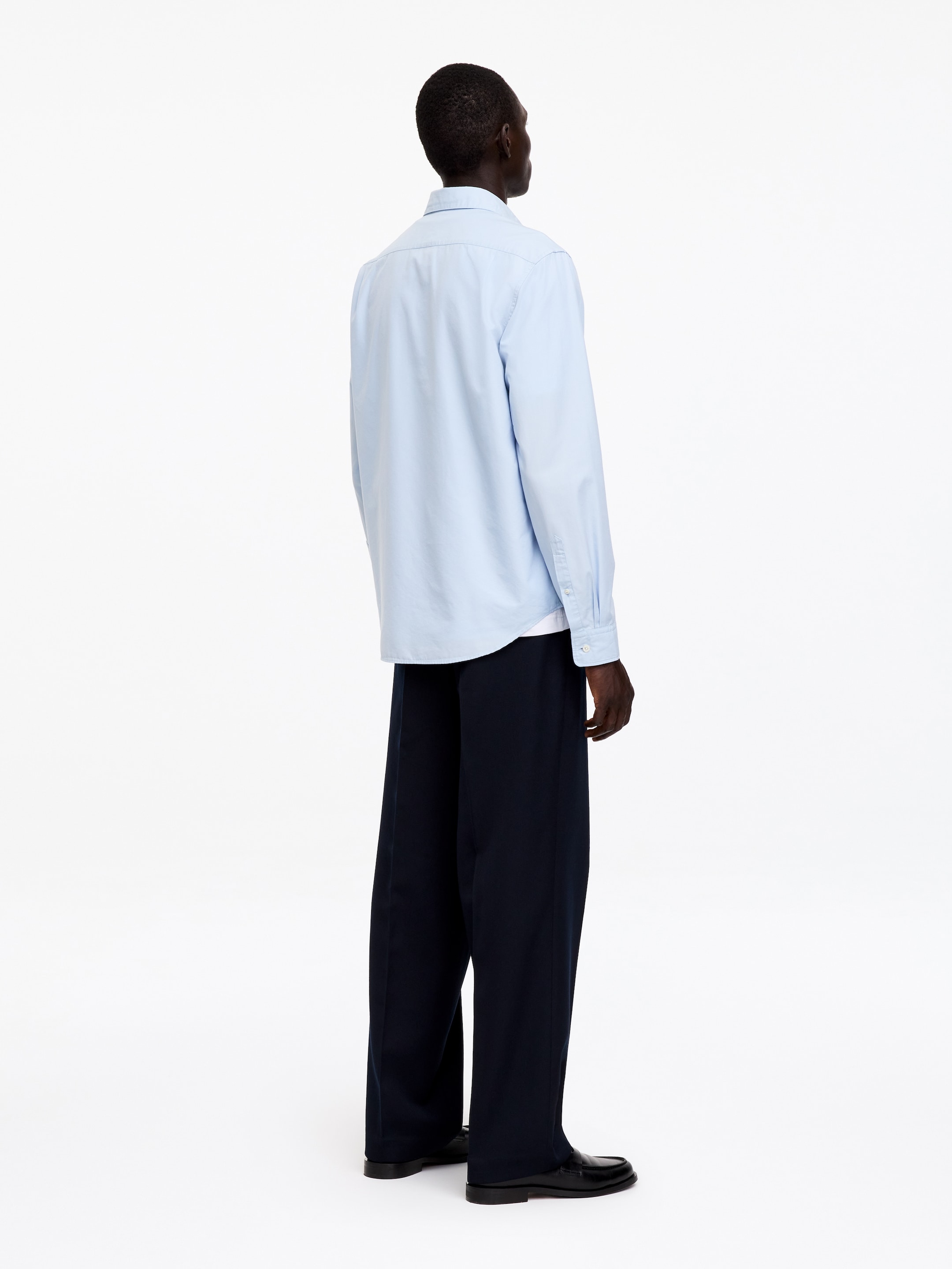 Cotton-Tencel Shirt - Light Blue/Striped - Regular fit - Men - StillMedia/Lookbook - 3
