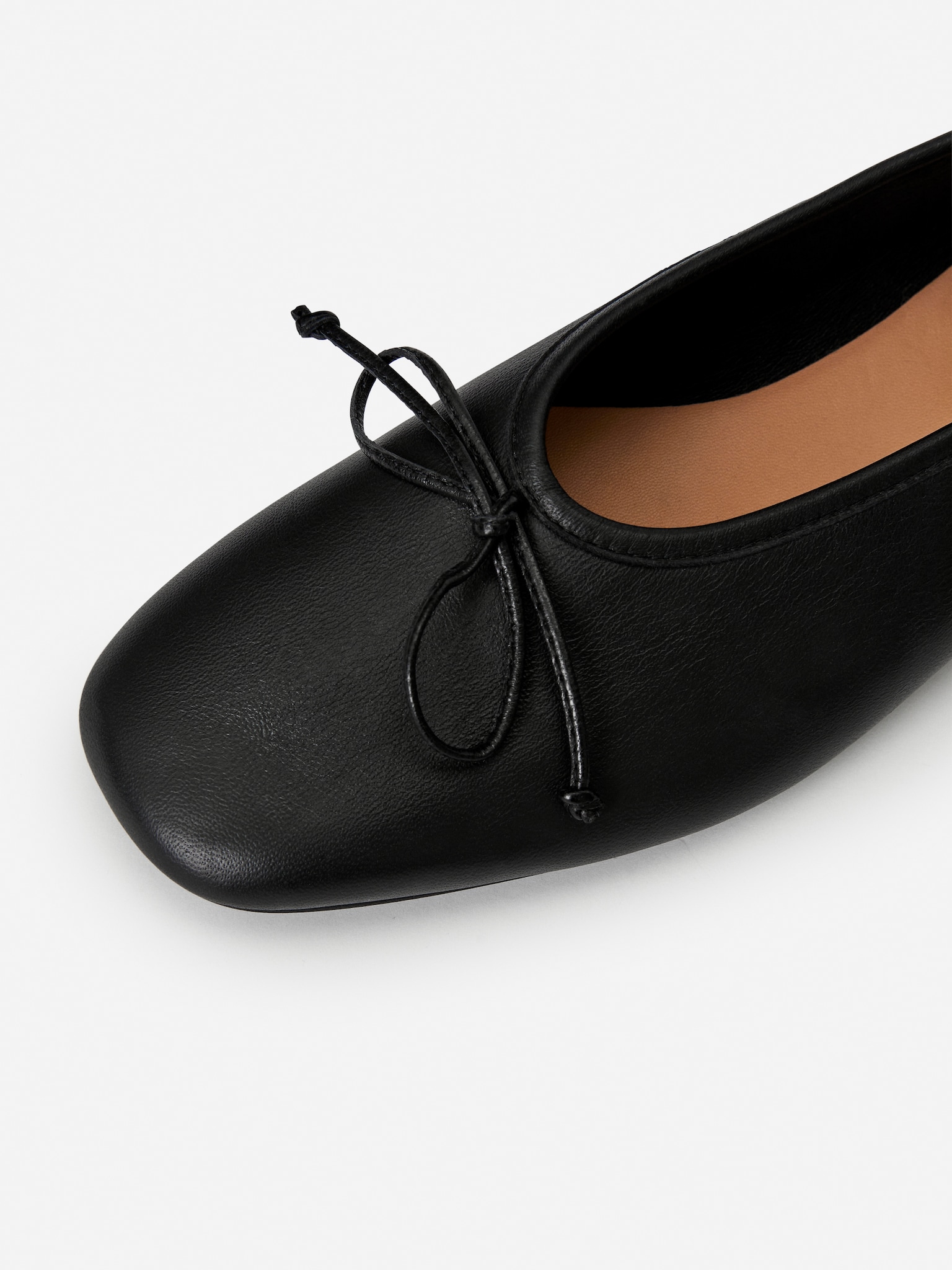 Lederballerina - Schwarz - 5