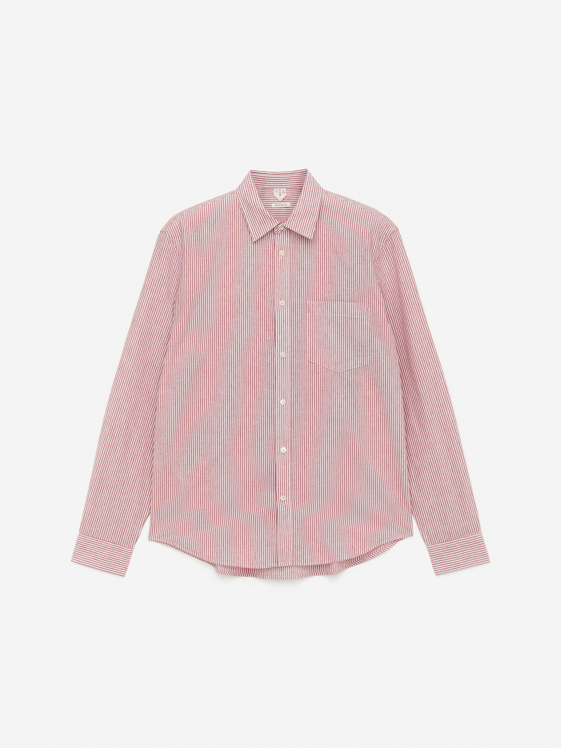 Ver imagen más grande: Camisa de lino y algodón - Rojo/blanco - HOMBRE | H&M ES 5