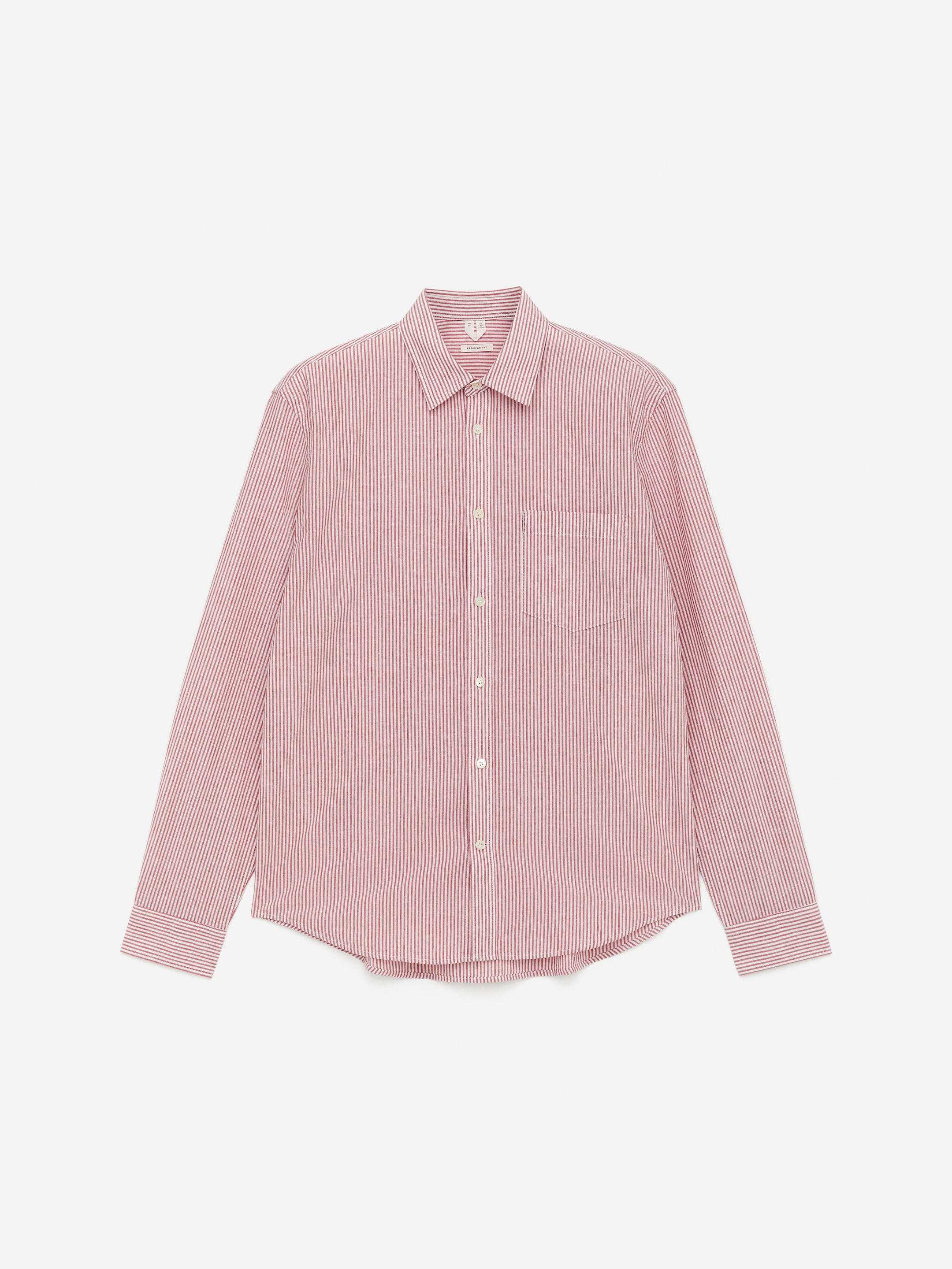 Visualizza immagine più grande: Camicia in cotone e lino - Rosso/Bianco - UOMO | H&M IT 5